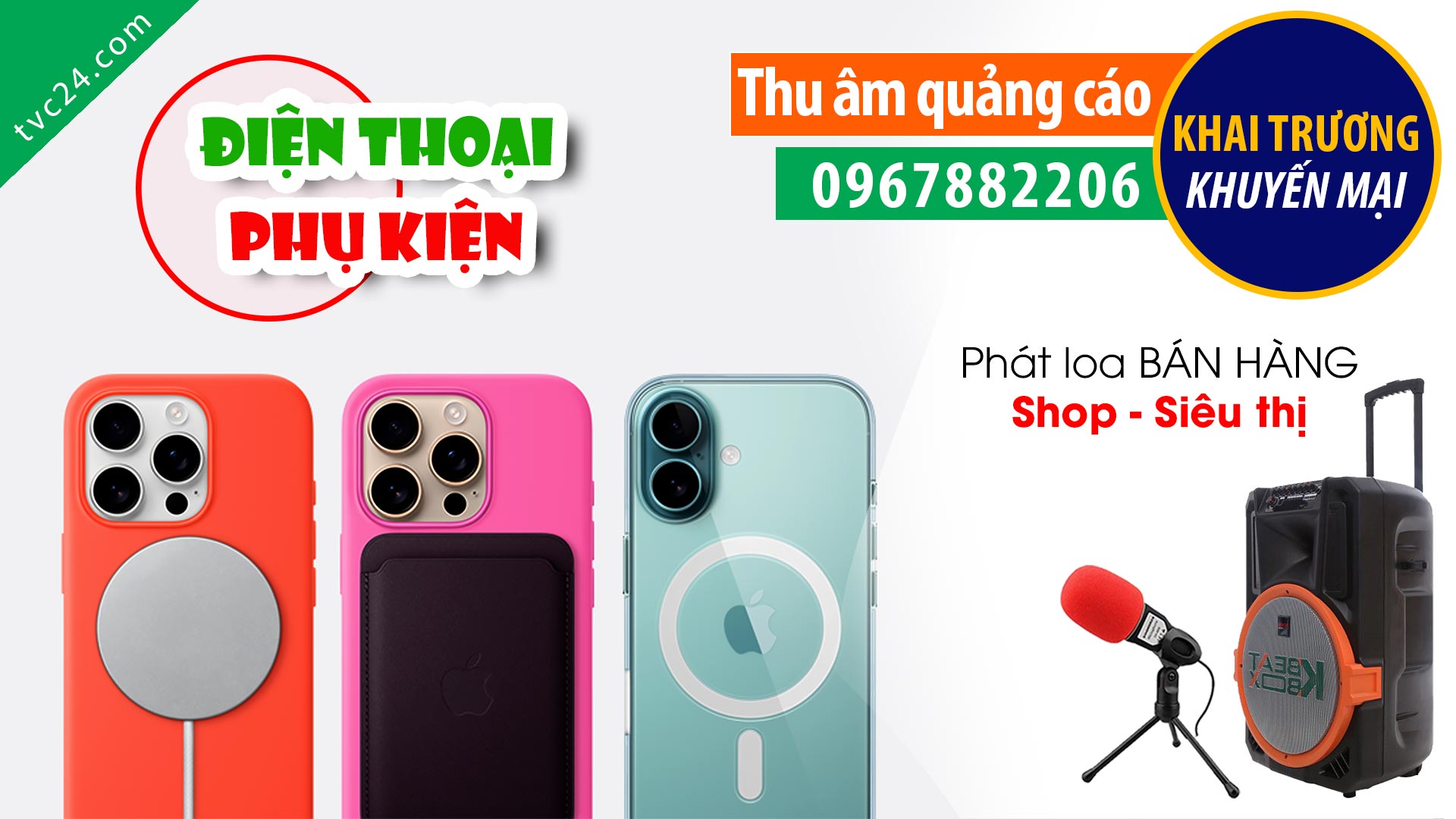  Thu âm quảng cáo Điện thoại phụ kiện Hoàng Linh mobile MC đọc giá rẻ chất lượng cực hay
