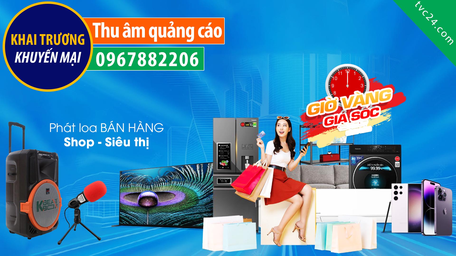  File phát loa bán hàng ĐIỆN MÁY – ĐỒ GIA DỤNG khuyến mại giảm giá bốc thăm trúng thưởng