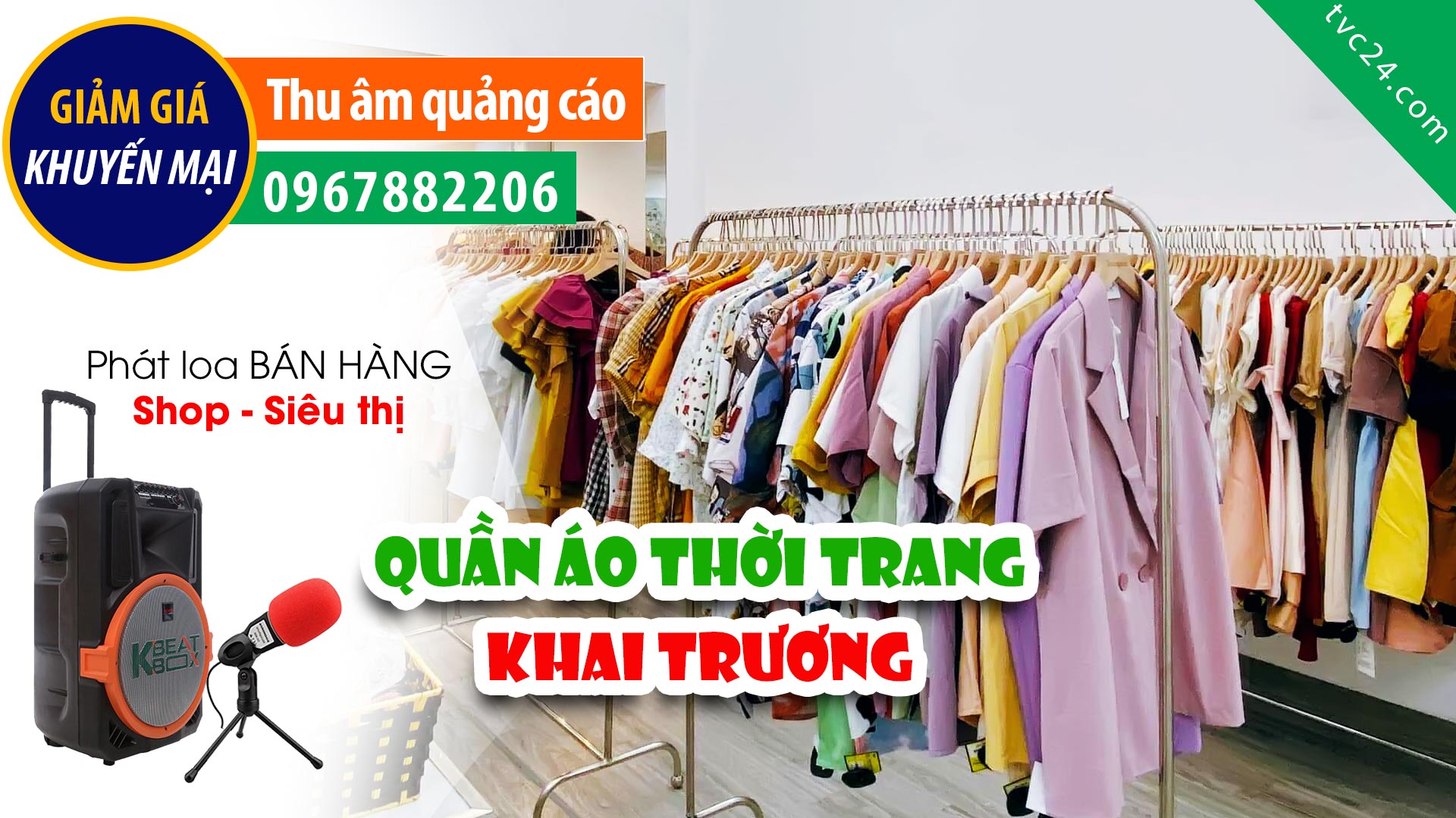 Thu âm Quảng cáo khai trương Shop thời trang nữ RB fashion
