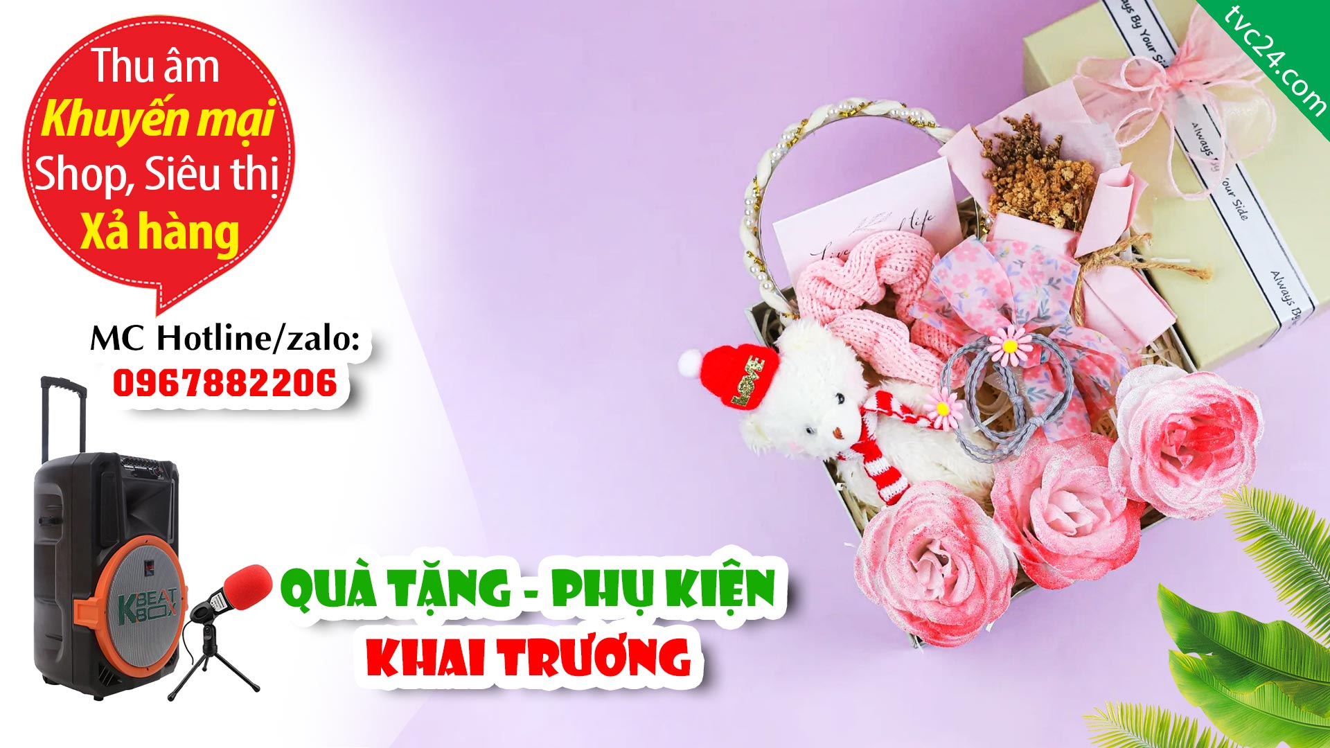 Thu âm Khai trương Shop phụ kiện và quà tặng Xihao Ha Ha