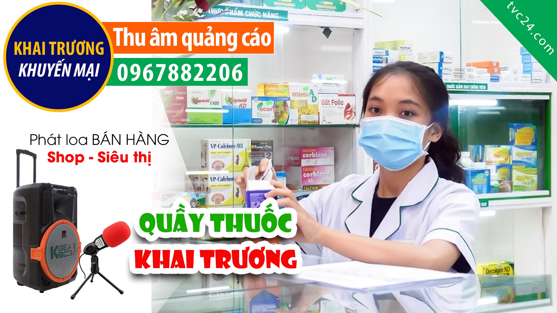 Đọc Quảng cáo khai trương Quầy thuốc Lan Vinh TVC24 đọc khuyến mại tặng quà hấp dẫn