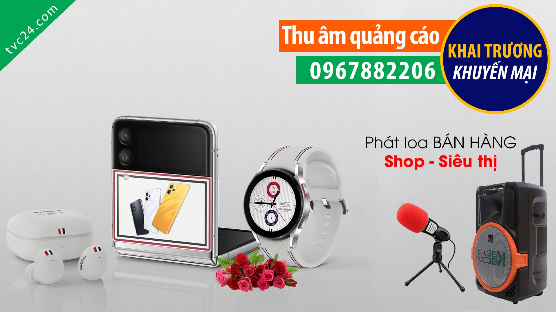 Thu âm Quảng cáo cửa hàng điện thoại Toàn Cầu luxury mobile