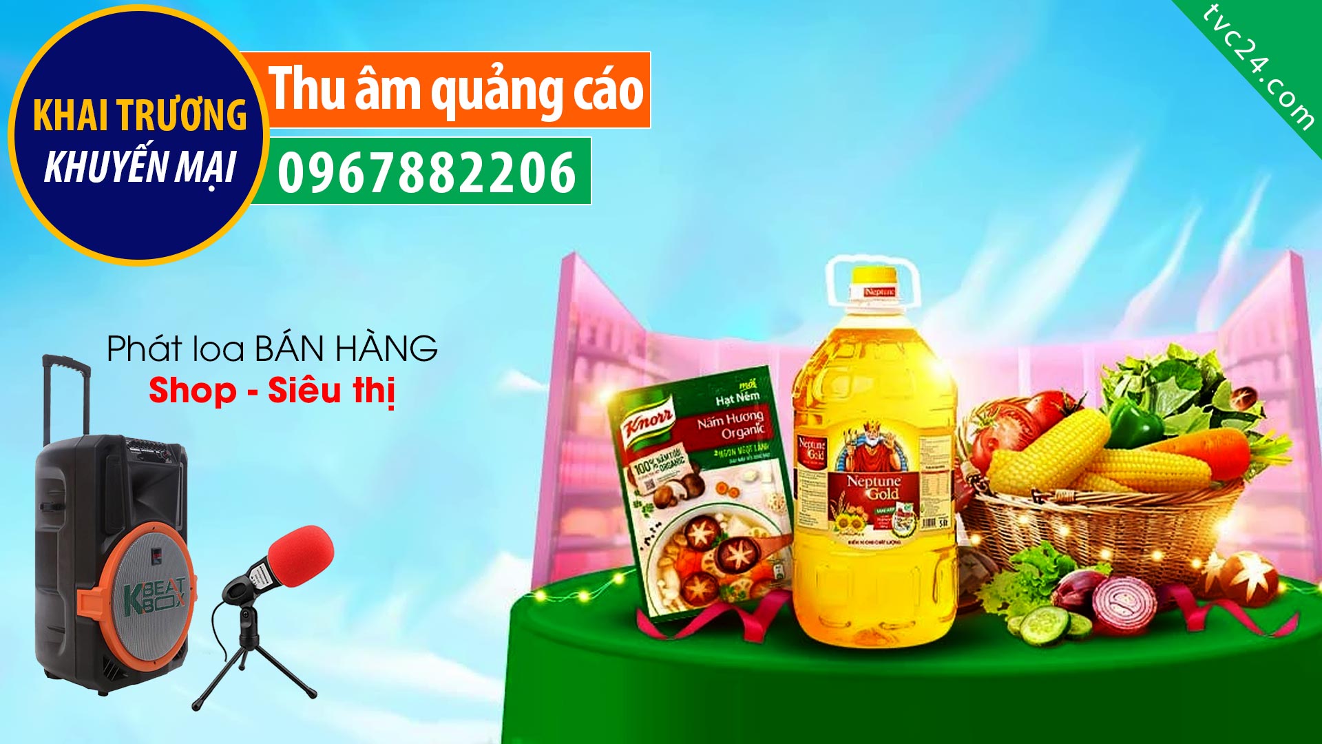 Thu âm Quảng cáo Bách hoá tổng hợp Xuân Nguyễn Trung Thu