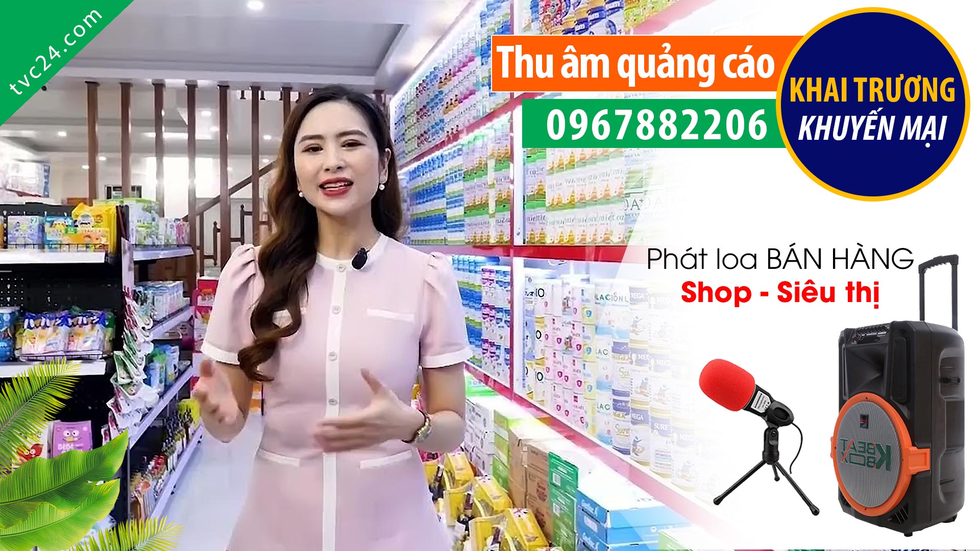 Thu âm Quảng cáo cửa hàng Bỉm Sữa Hương Thương