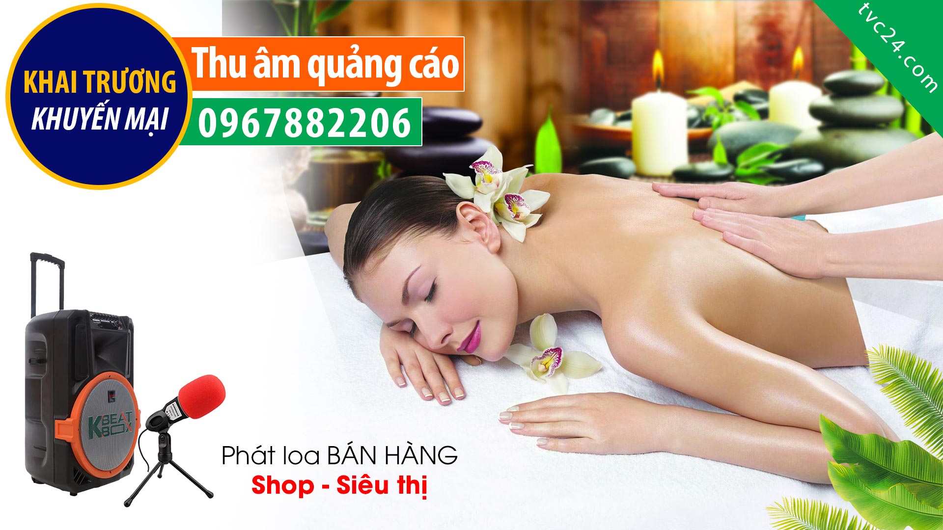 Thu âm quảng cáo An Thư spa TVC24 đọc tri ân khách hàng