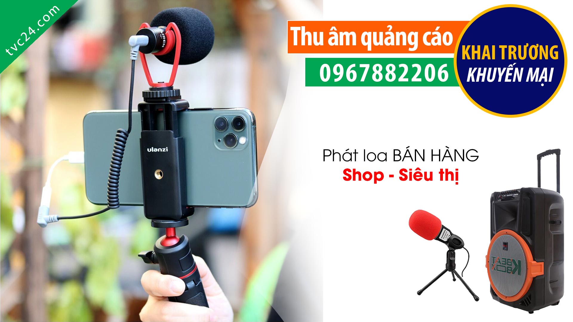  Thu âm quảng cáo cửa hàng điện thoại di động Thái Phương mobile