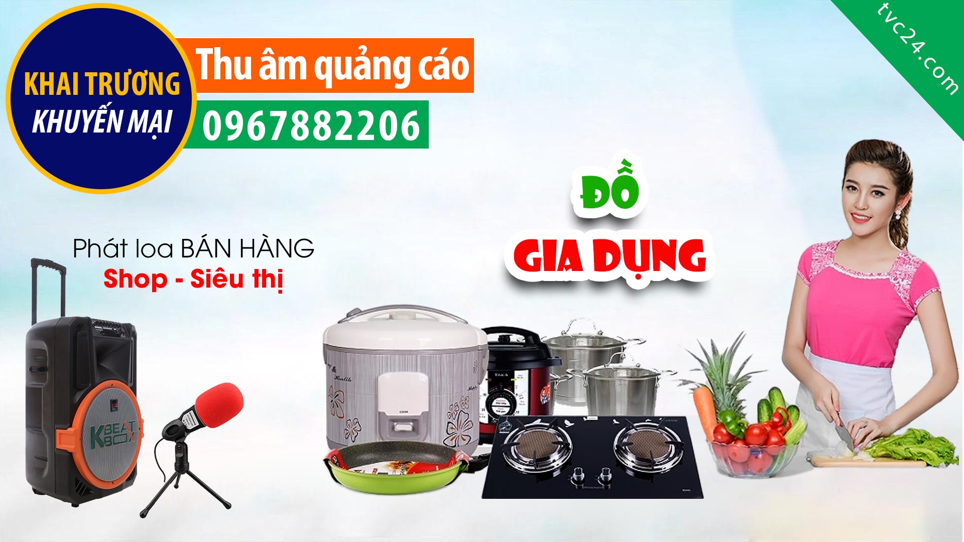 Thu âm khai trương Cửa hàng đồ gia dụng Cheapee