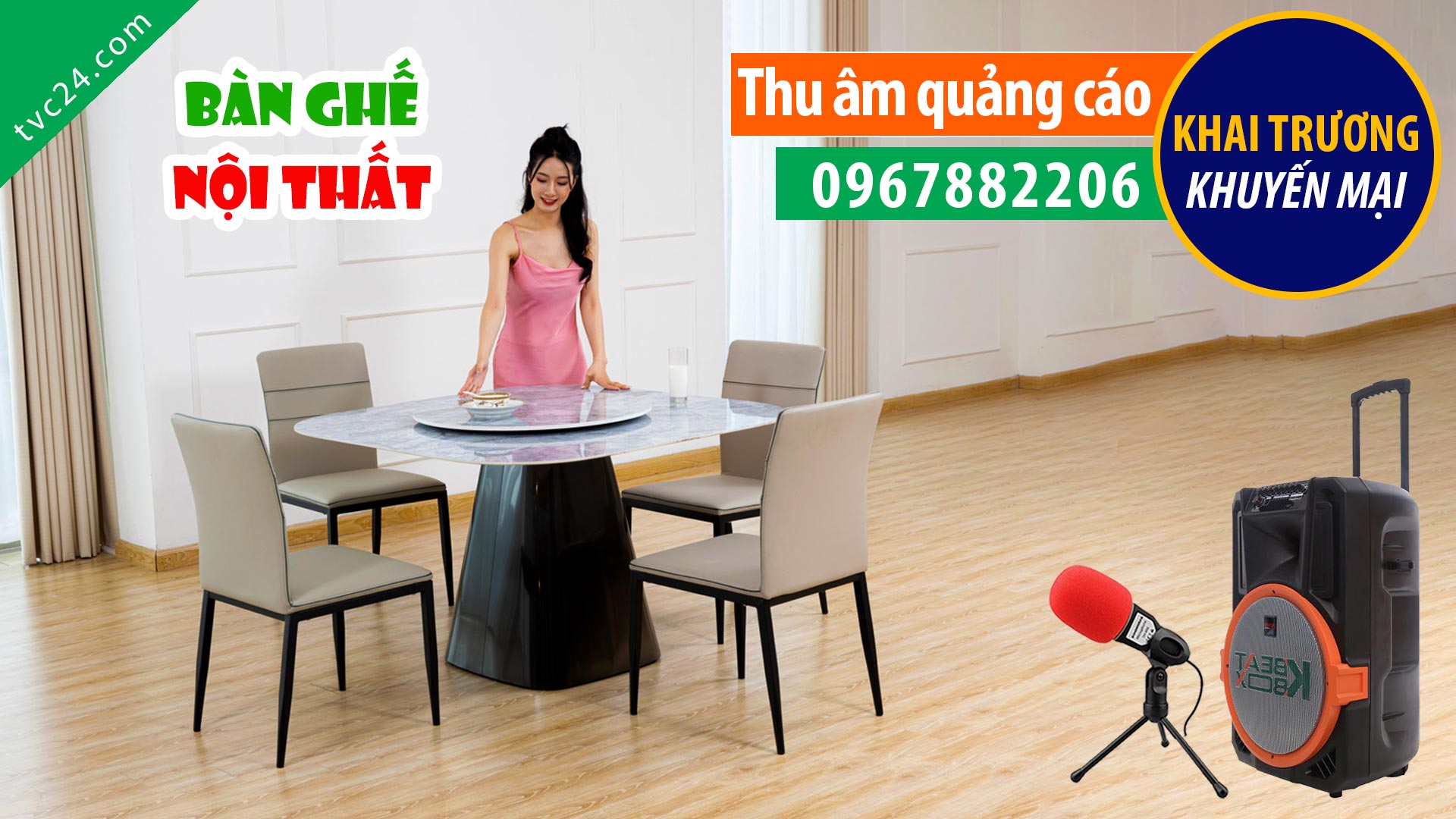 Thu âm Quảng cáo nội thất Xuân Lan TVC24 đọc Cực hay