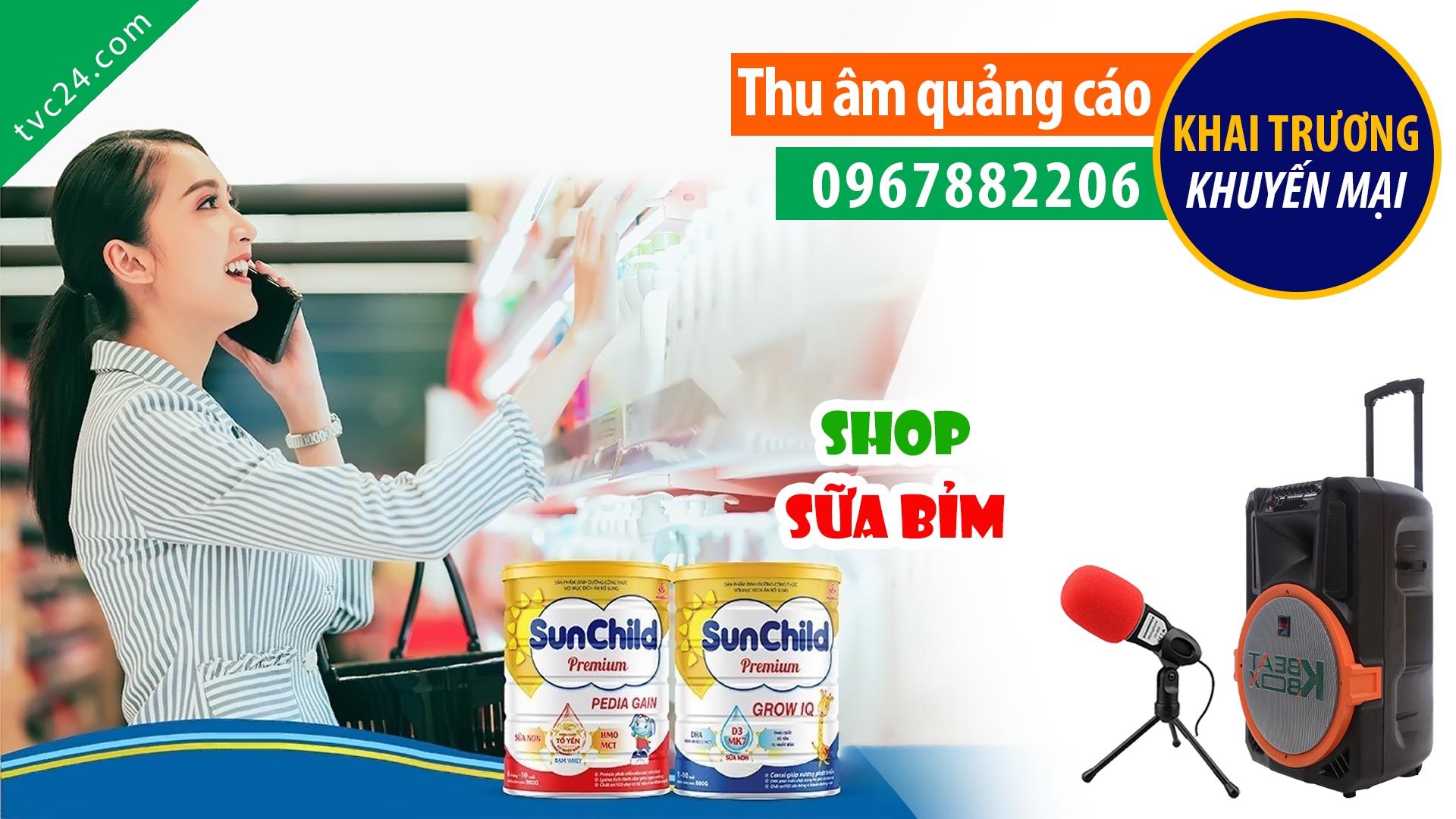  Thu âm Quảng cáo shop Bỉm sữa ECO Baby mart