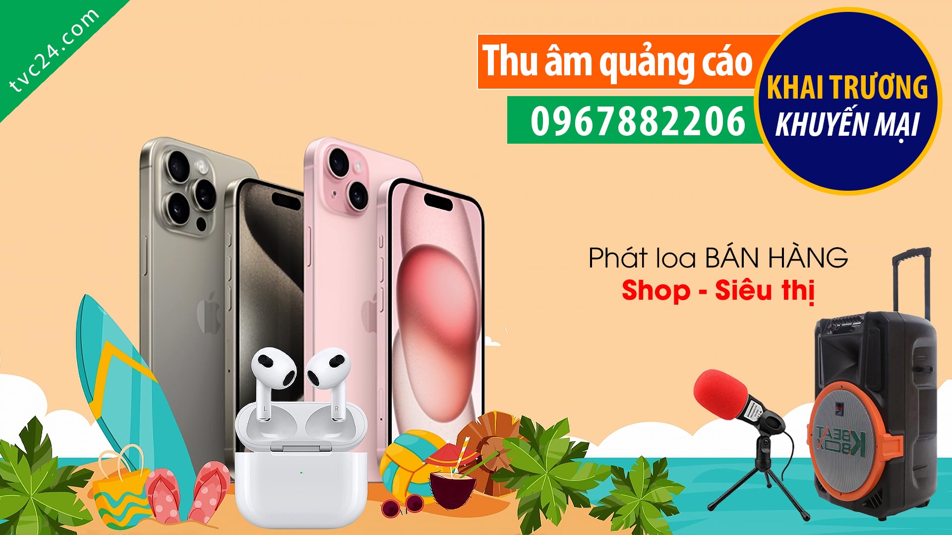  Thu âm Khai trương cửa hàng điện thoại di động Nhật Quang mobile