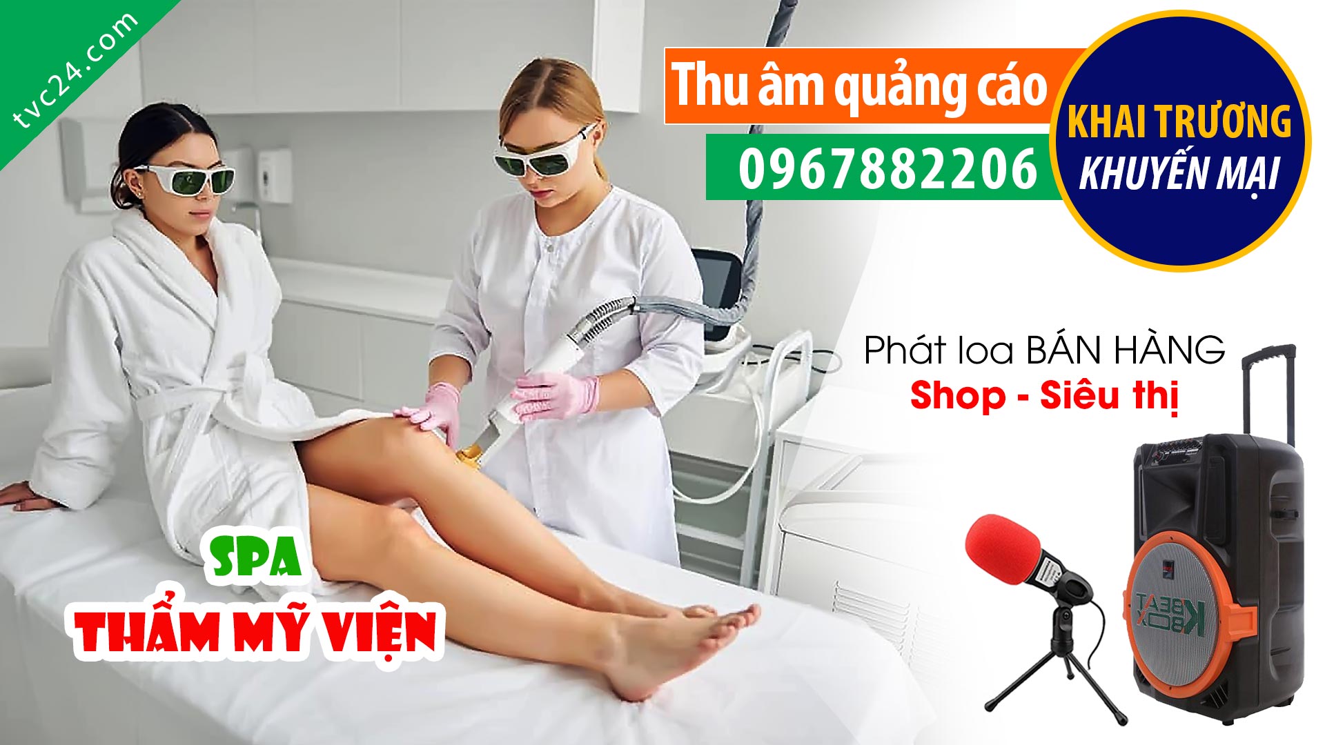  Thu âm Quảng cáo khai trương Spa Bảo Anh MC nữ đọc cực HAY