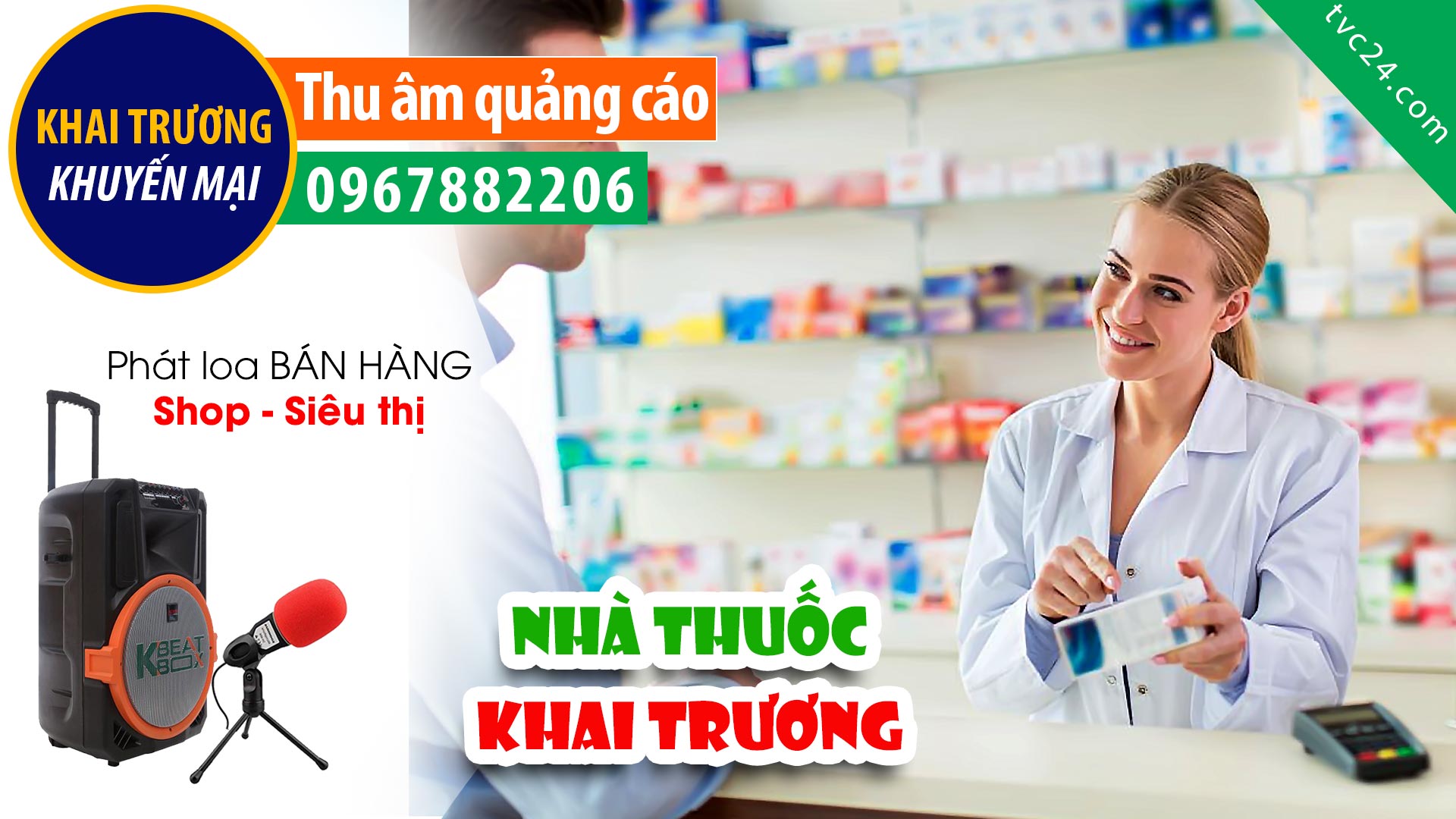  Thu âm khai trương nhà thuốc Minh Châu 9