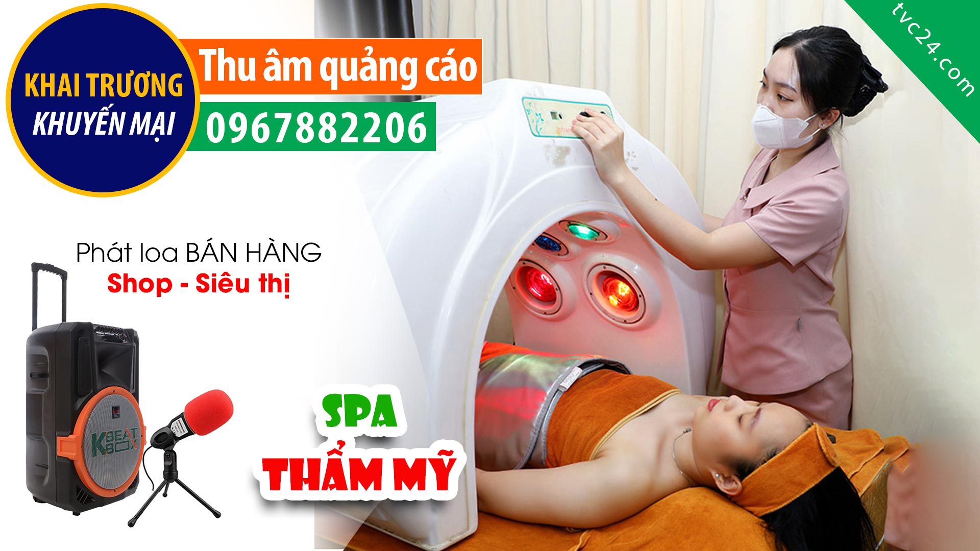  Thu âm Quảng cáo Spa thẩm Mỹ viện Thanh Thuỷ Dova