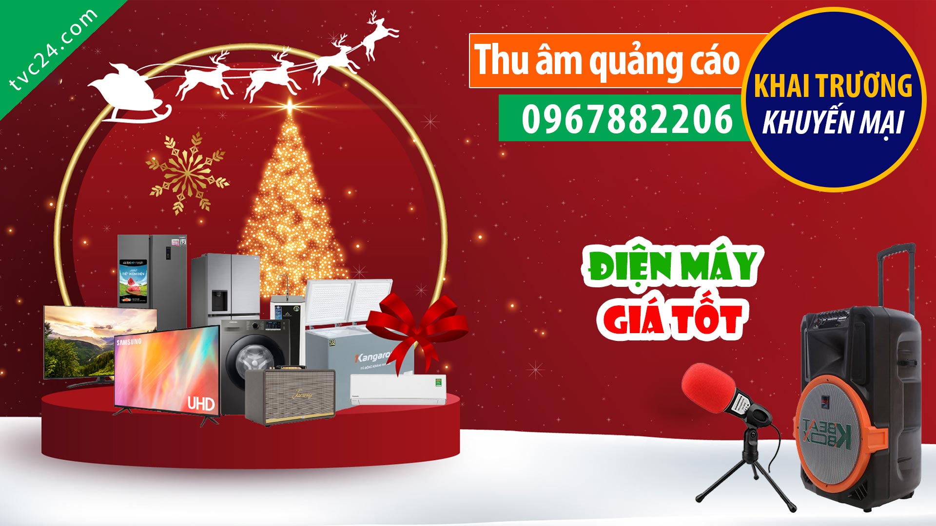  Thu âm Quảng cáo điện máy Thành Thành Noel giáng sinh