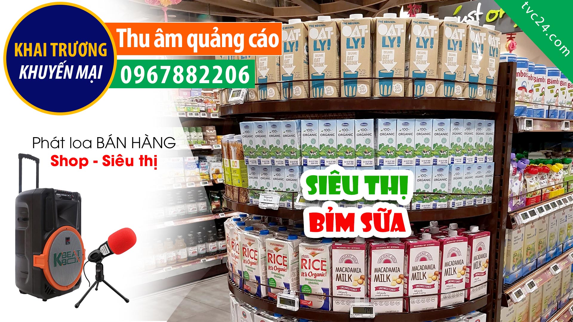  Thu âm khai trương siêu thị bỉm sữa Gia Phú 3