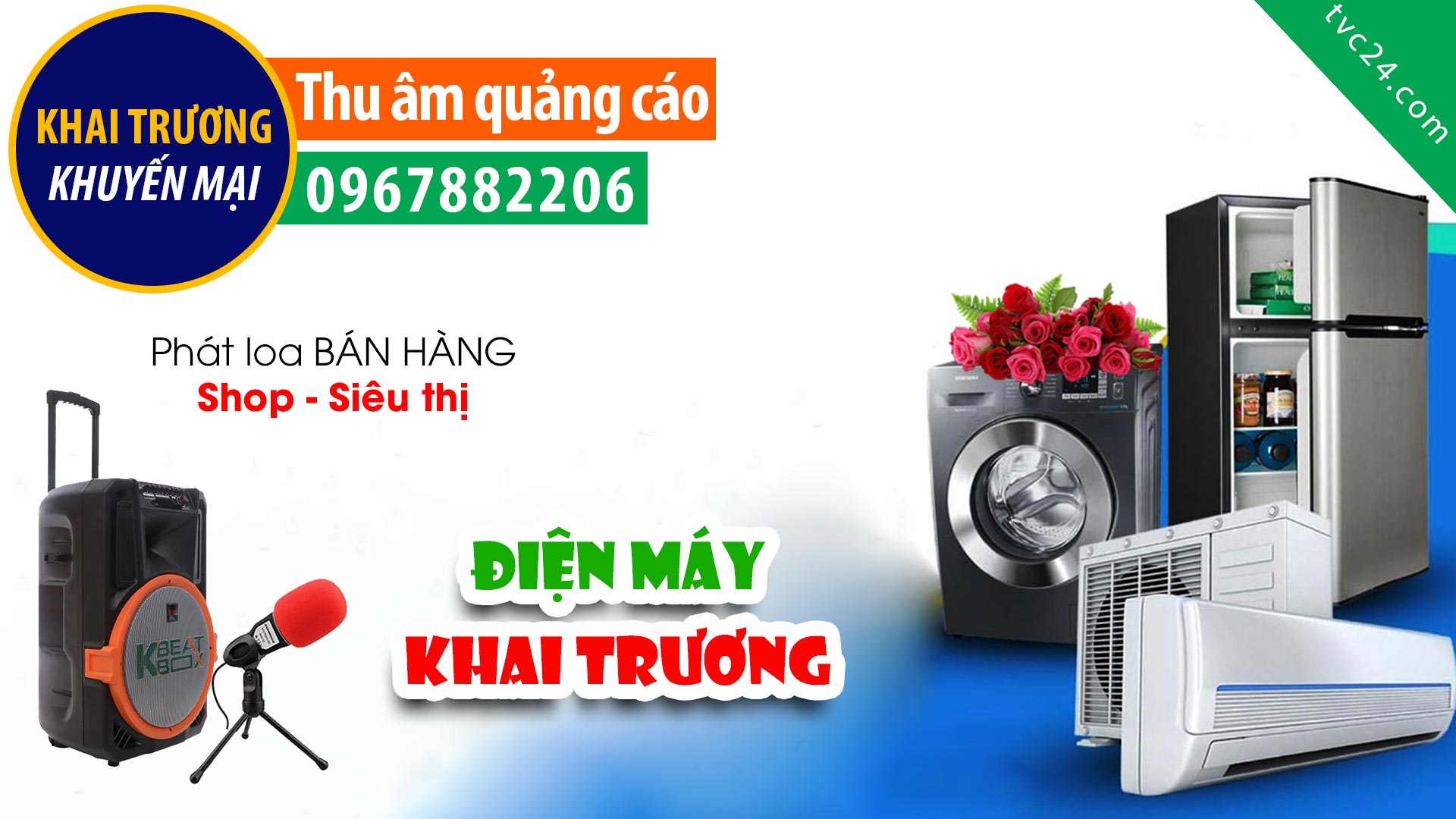  Thu âm quảng cáo bán hàng Điện máy Nam Hoàn