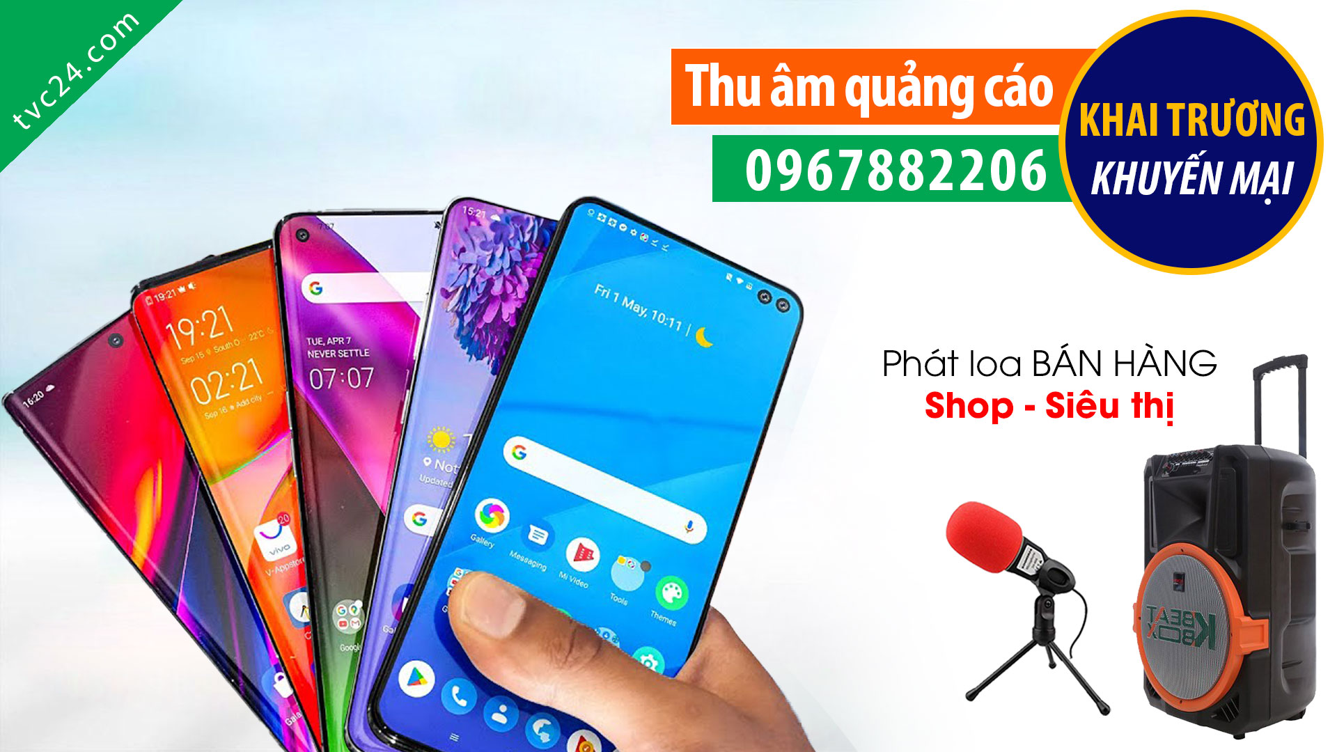 Thu âm quảng cáo điện thoại Tiến Dương mobile