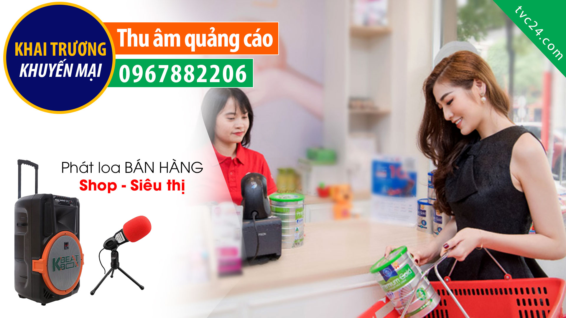 Thu âm quang cáo thế giới sữa bỉm 360