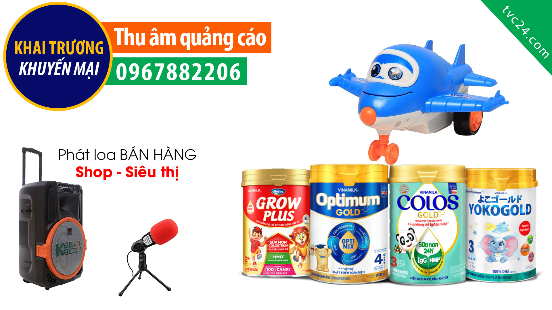 Thu âm quảng cáo Shop mẹ & bé Thảo Mạnh