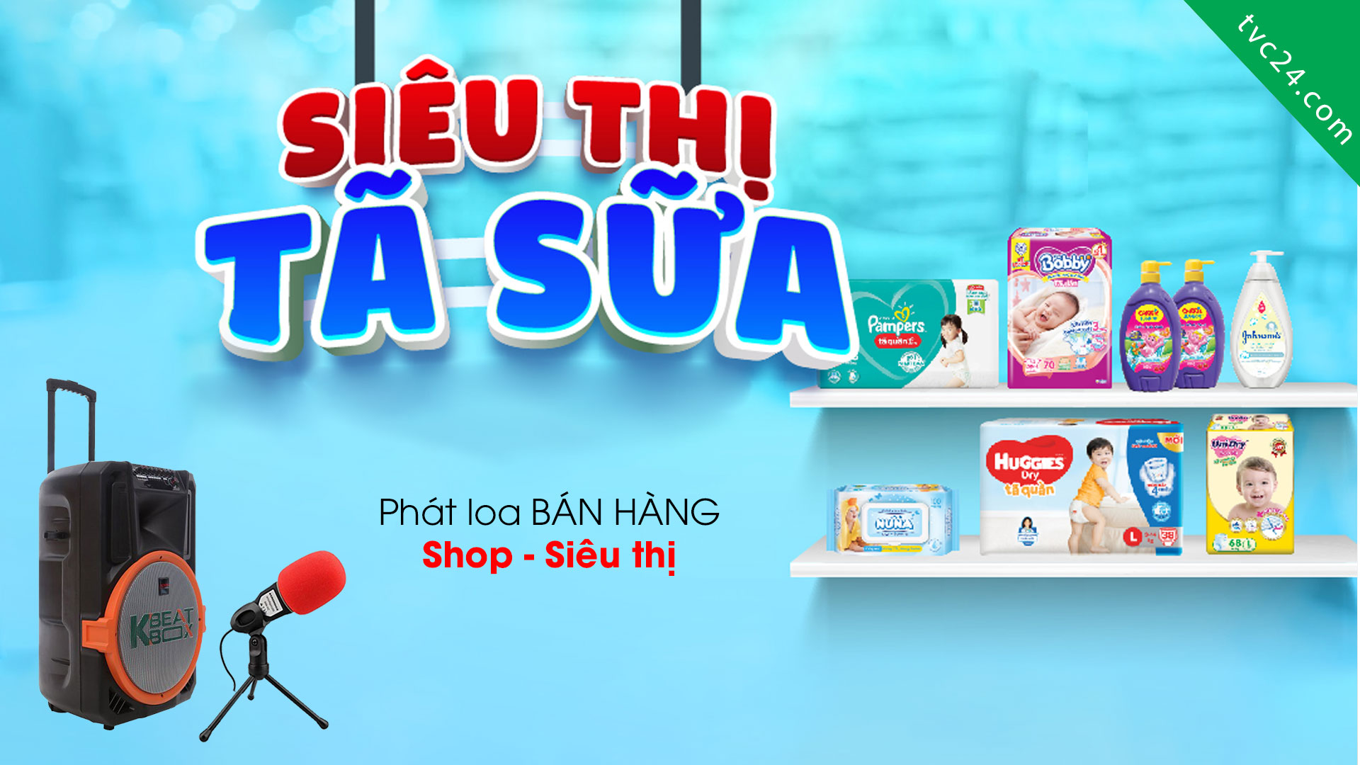 Thu âm quảng cáo Cửa hàng mẹ và bé Kids Việt TVC24