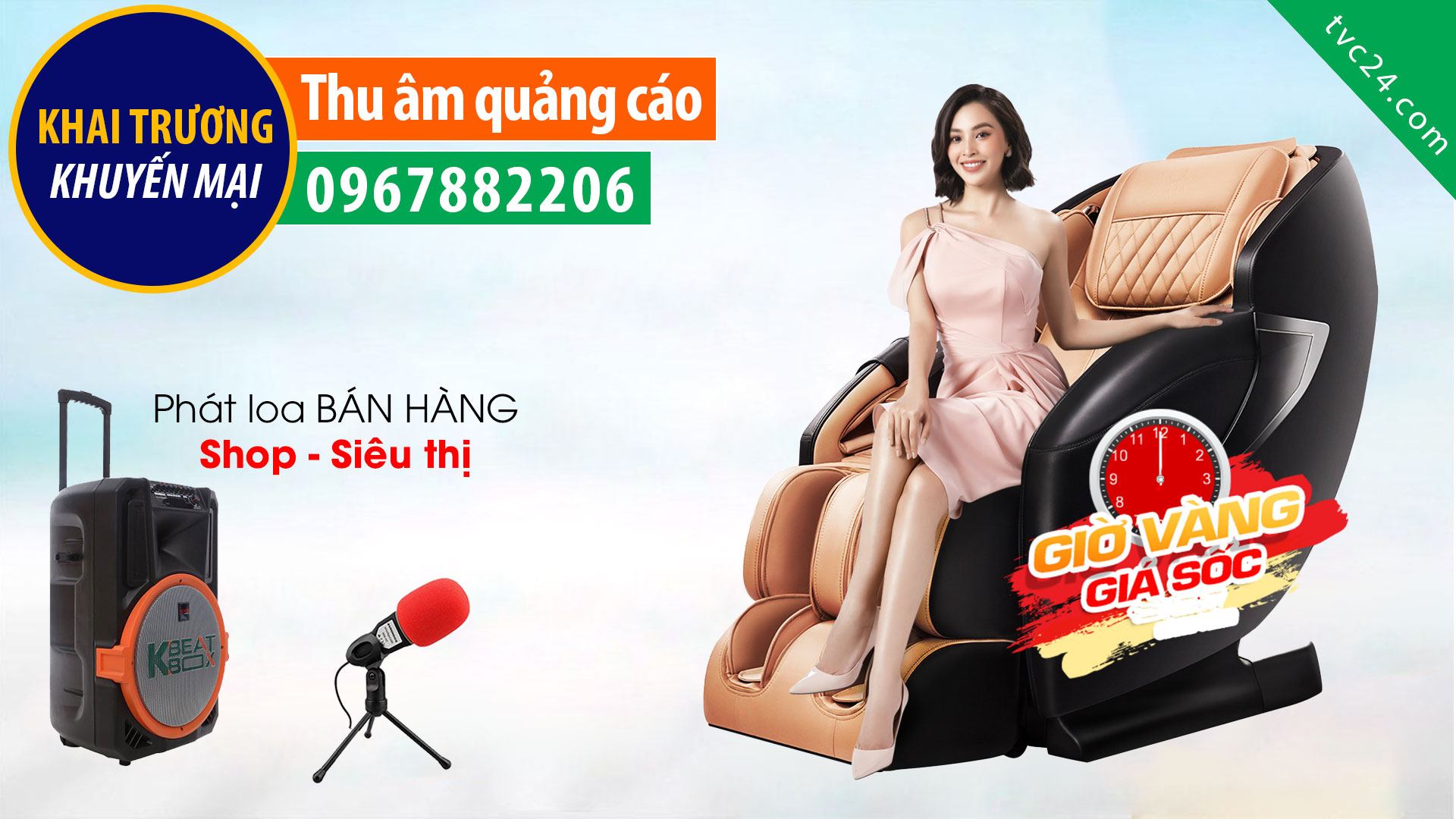 Thu âm quảng cáo Thế giới ghế massage Biên Hòa