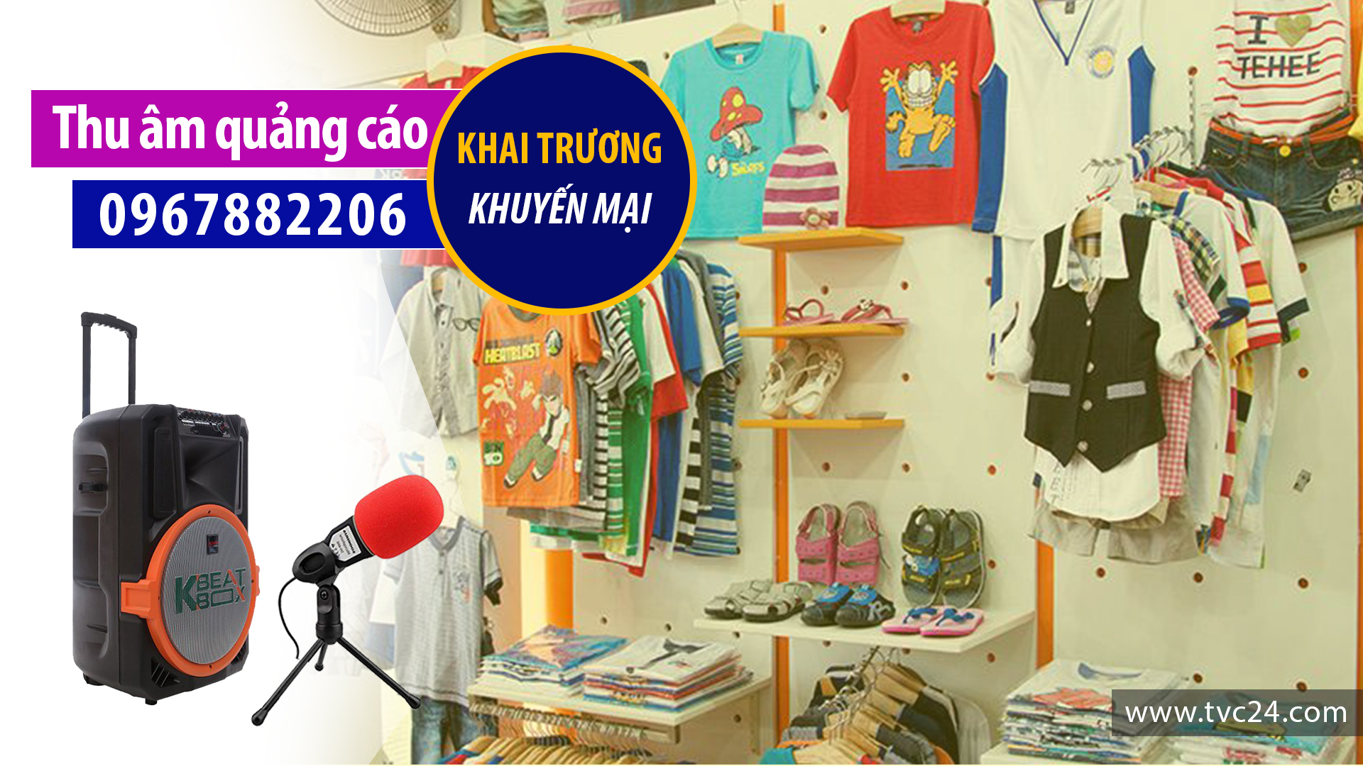 Thu âm khai trương Shop Lala Kids
