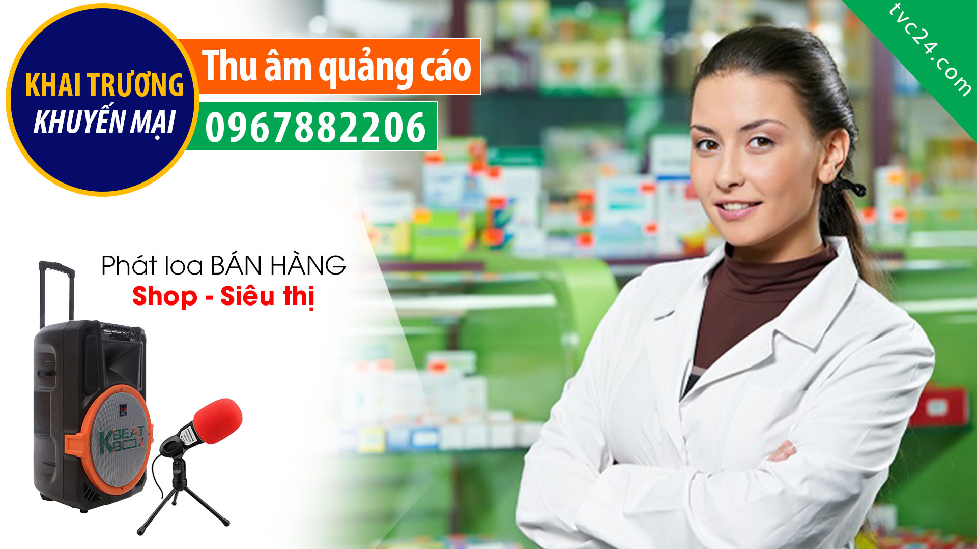 Thu âm quảng cáo khai trương Nhà thuốc Đại Việt 2