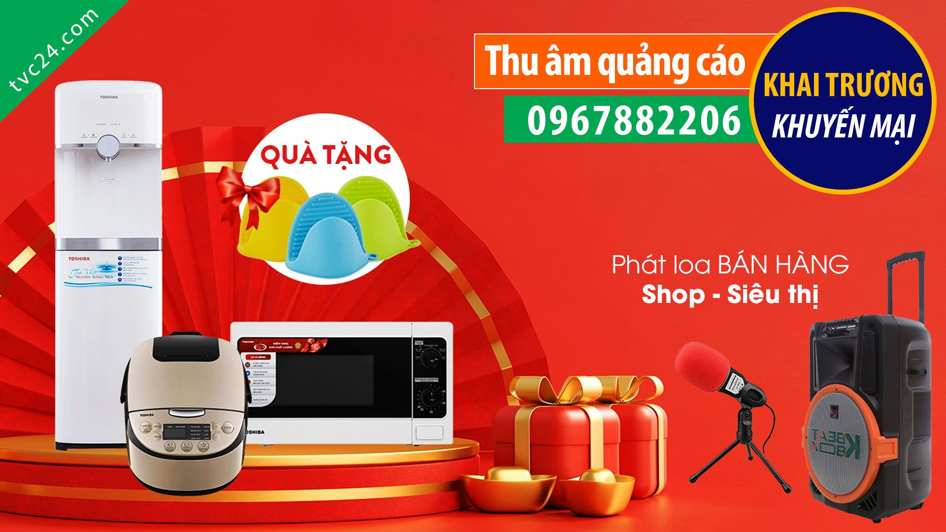 Thu âm quảng cáo Trung Tâm Điện Máy Tuấn Anh MC đọc khuyến mại TVC24