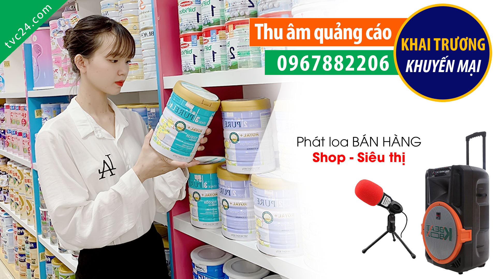 Thu âm quảng cáo shop sữa bỉm Tùng Hiền