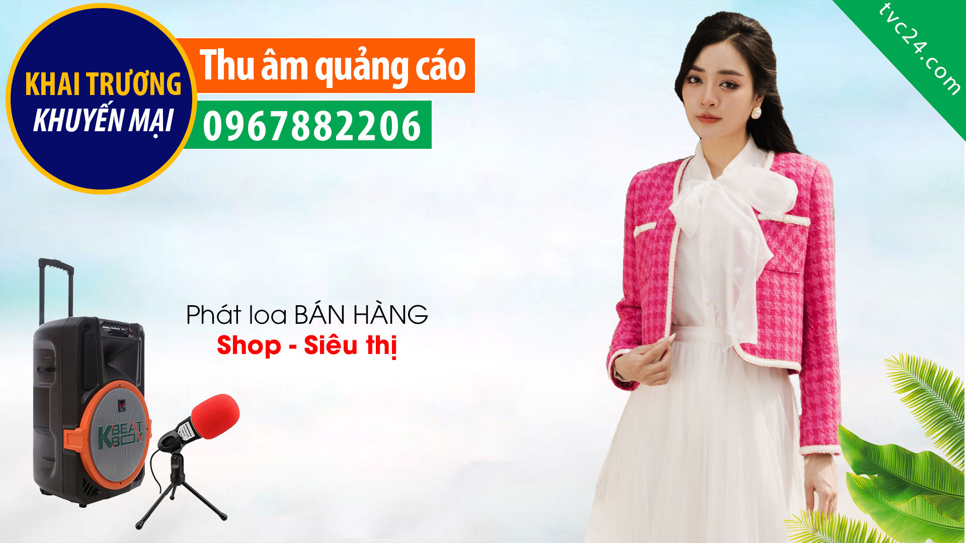 Thu âm quảng cáo shop thời trang Sunny MC Nữ TVC24