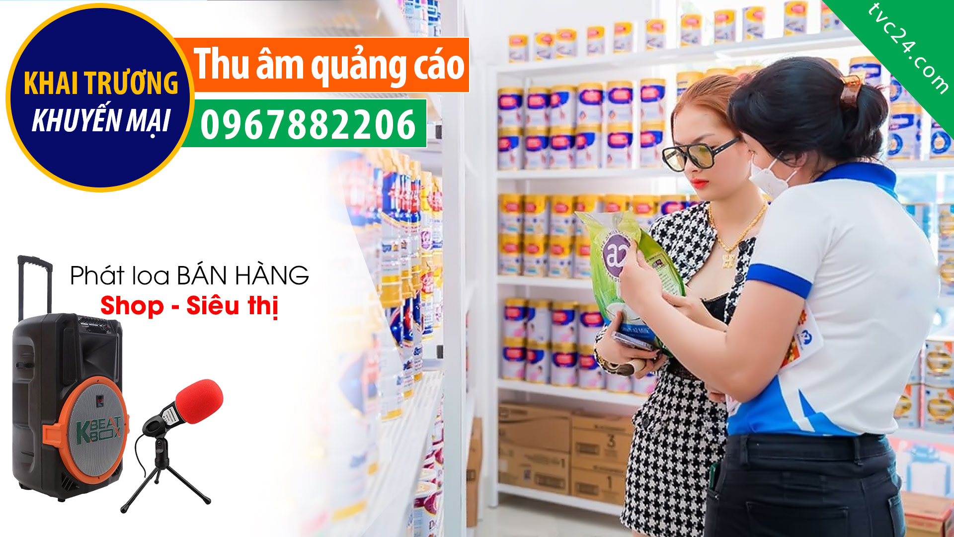 Thu âm quảng cáo Siêu thị mẹ và bé Bi Bống