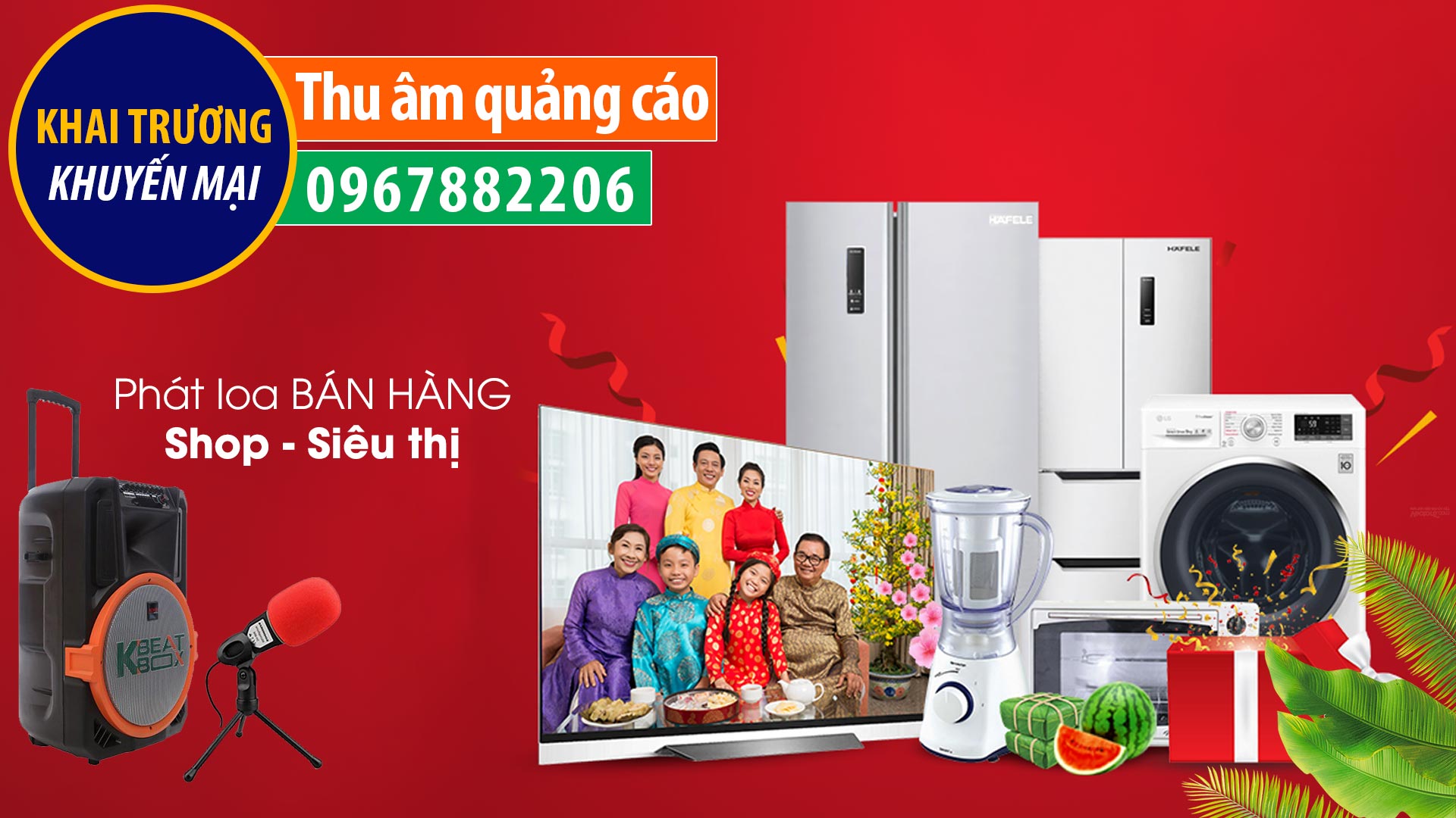 Thu âm quảng cáo điện máy Chính Đô TVC24 đọc khuyến mại