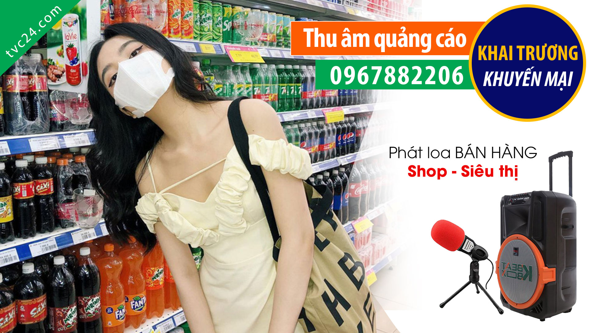 Thu âm quang cao siêu thị Sumo market MC giọng nữ miền bắc