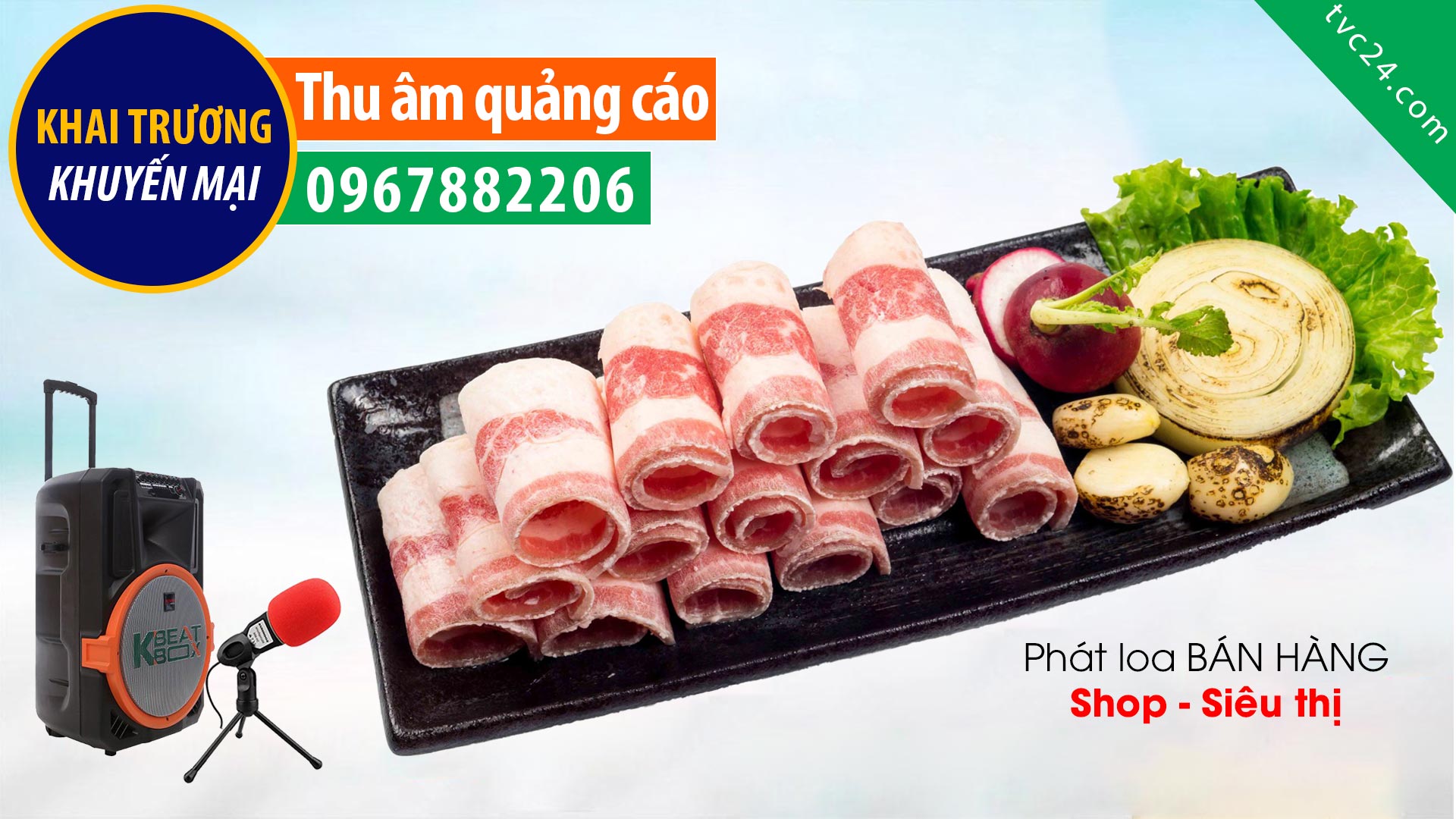 Thu âm quảng cáo cửa hàng thực phẩm sạch Nam Hương Foods TVC24