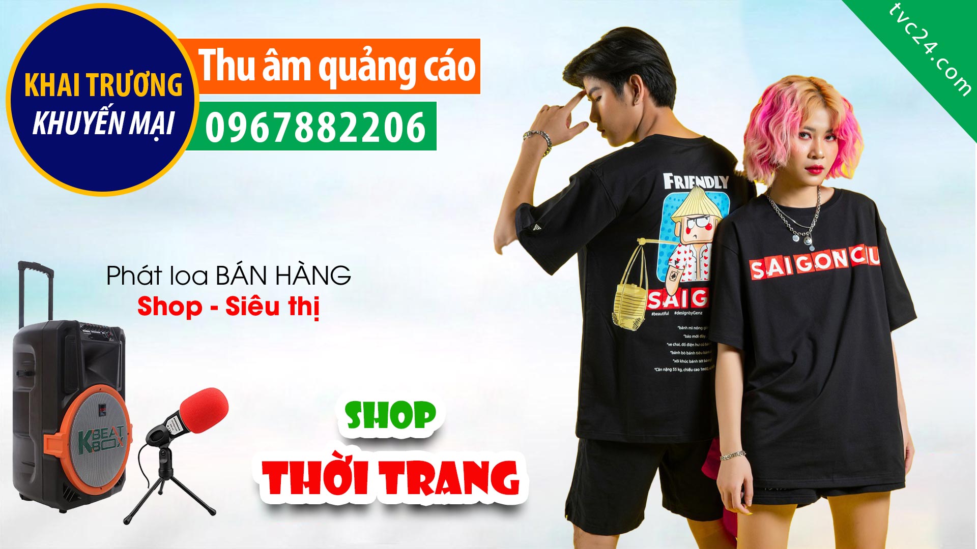 Thu âm quảng cáo Shop thời trang GenZ MC Nữ