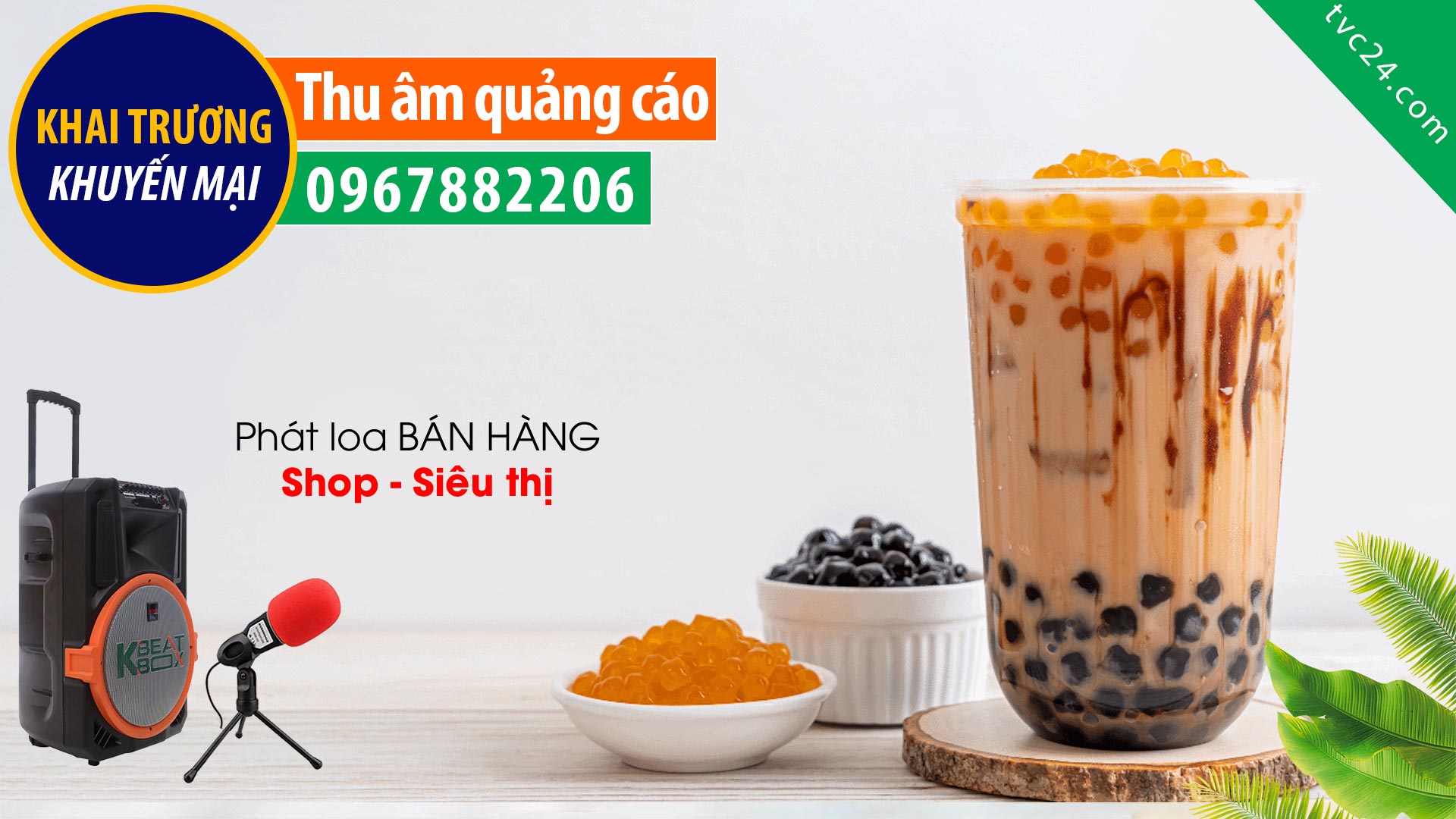 Thu âm quảng cáo Trà sữa Đài Loan MC đọc rất Hay