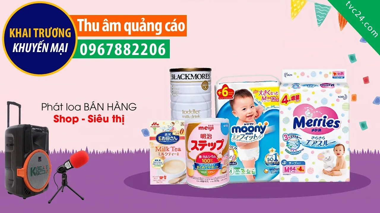 Thu âm quảng cáo shop Anh Thư baby MC đọc cực hay