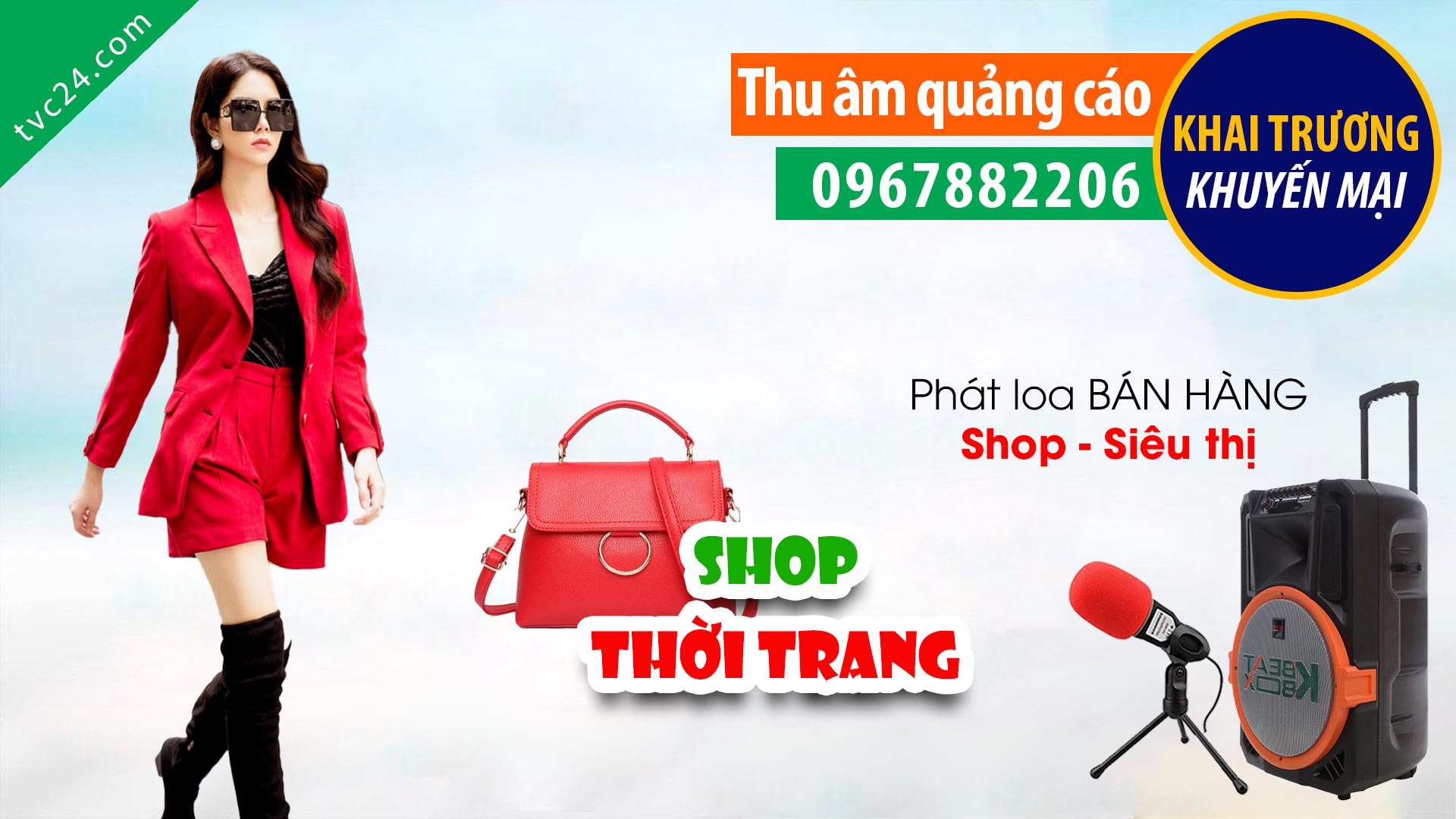 Thu âm quảng cáo shop thời trang nữ Hà My MC đọc Cuốn hút