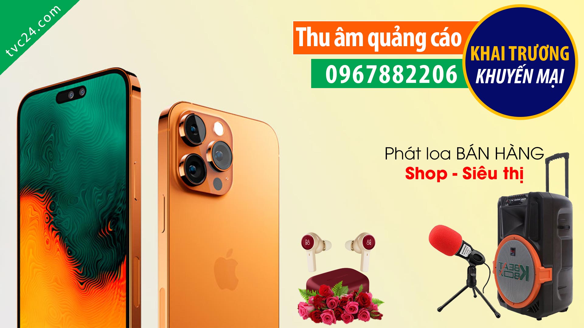 Thu âm quảng cáo thế giới điện thoại Hà Anh mobile TVC24