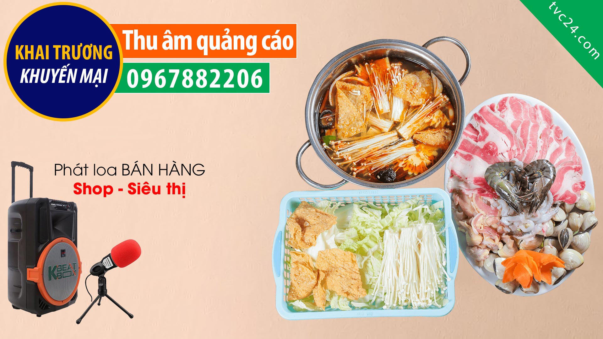 Thu âm Quảng cáo lẩu nướng Phương Anh Khuyến mại Mua 2 tặng 1