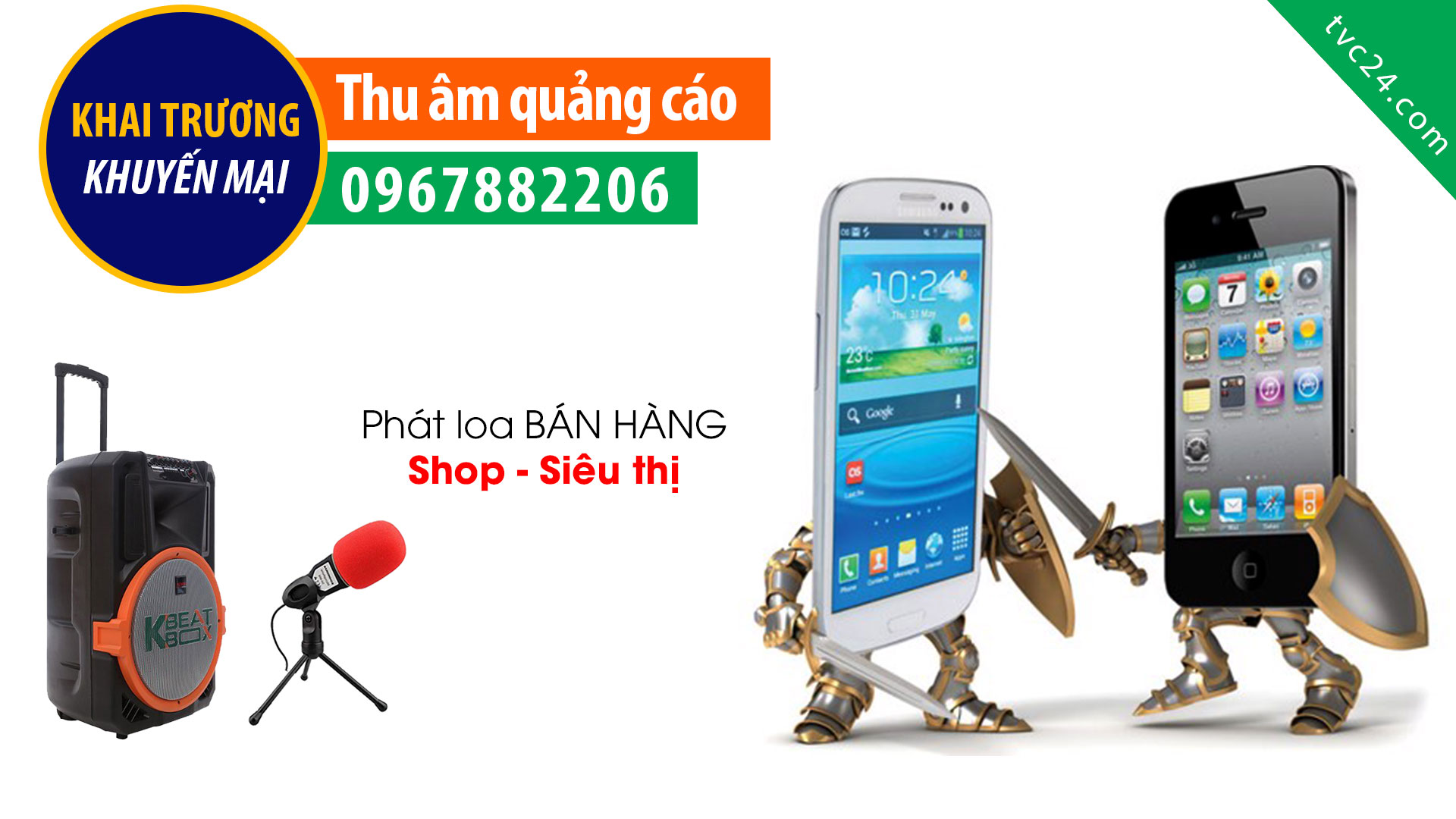 Thu âm phát loa bán hàng Cửa hàng điện thoại Nam Tùng mobile