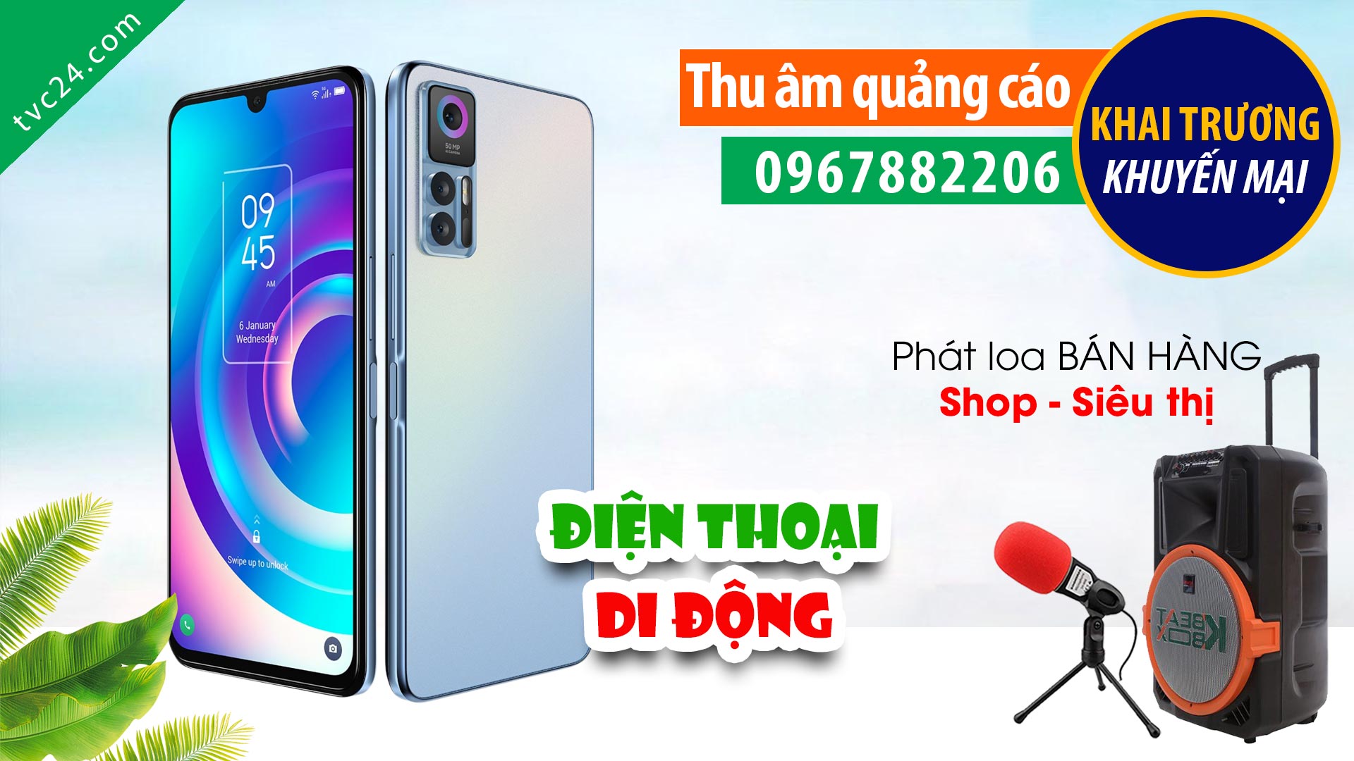 Thu âm QUẢNG CÁO Anh Khôi 2 mobile MC đọc KHUYẾN MẠI