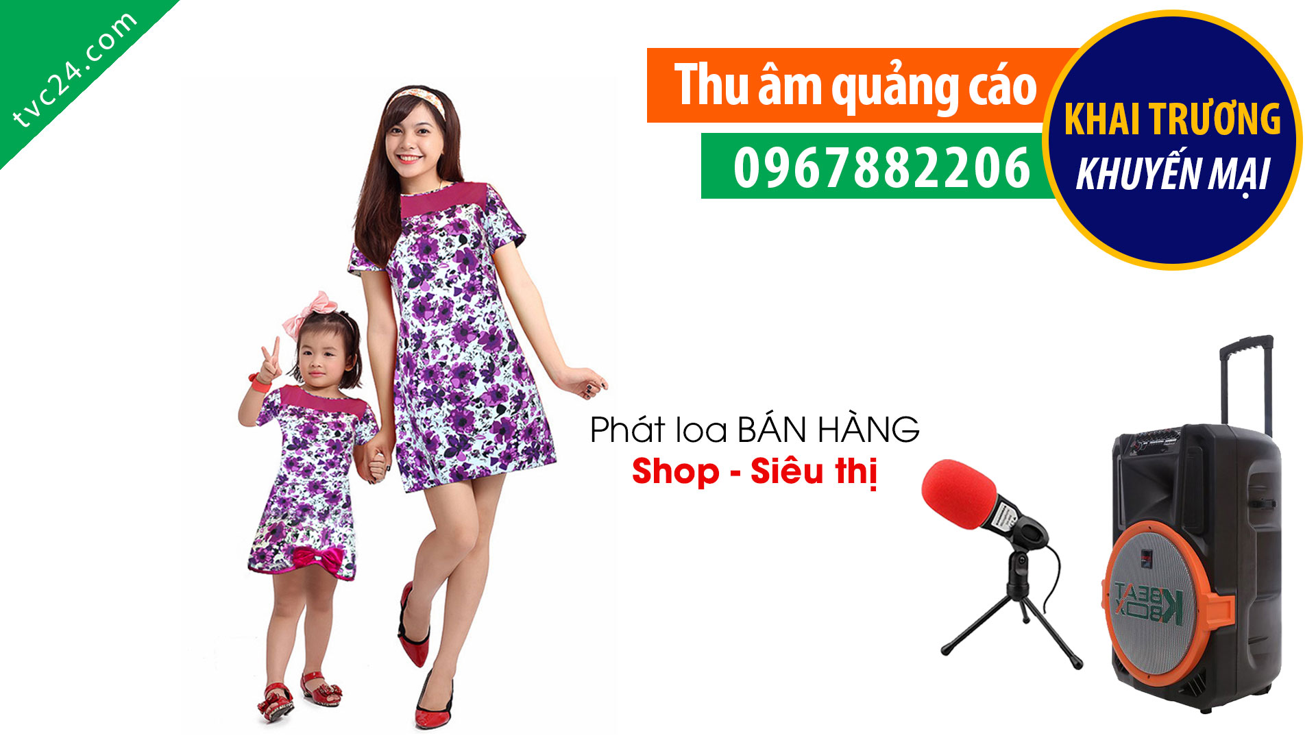 Thu âm quang cáo Siêu thị mẹ và bé Khoai kids
