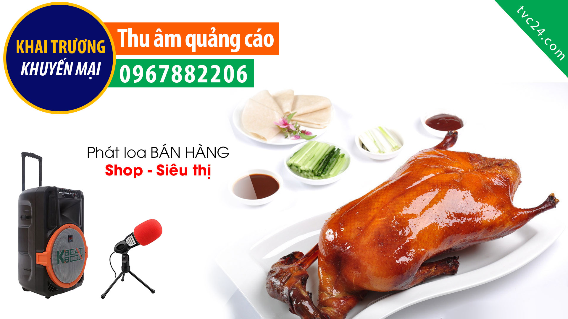 Thu âm quảng cáo Vịt 89 hương vị Bắc Kinh