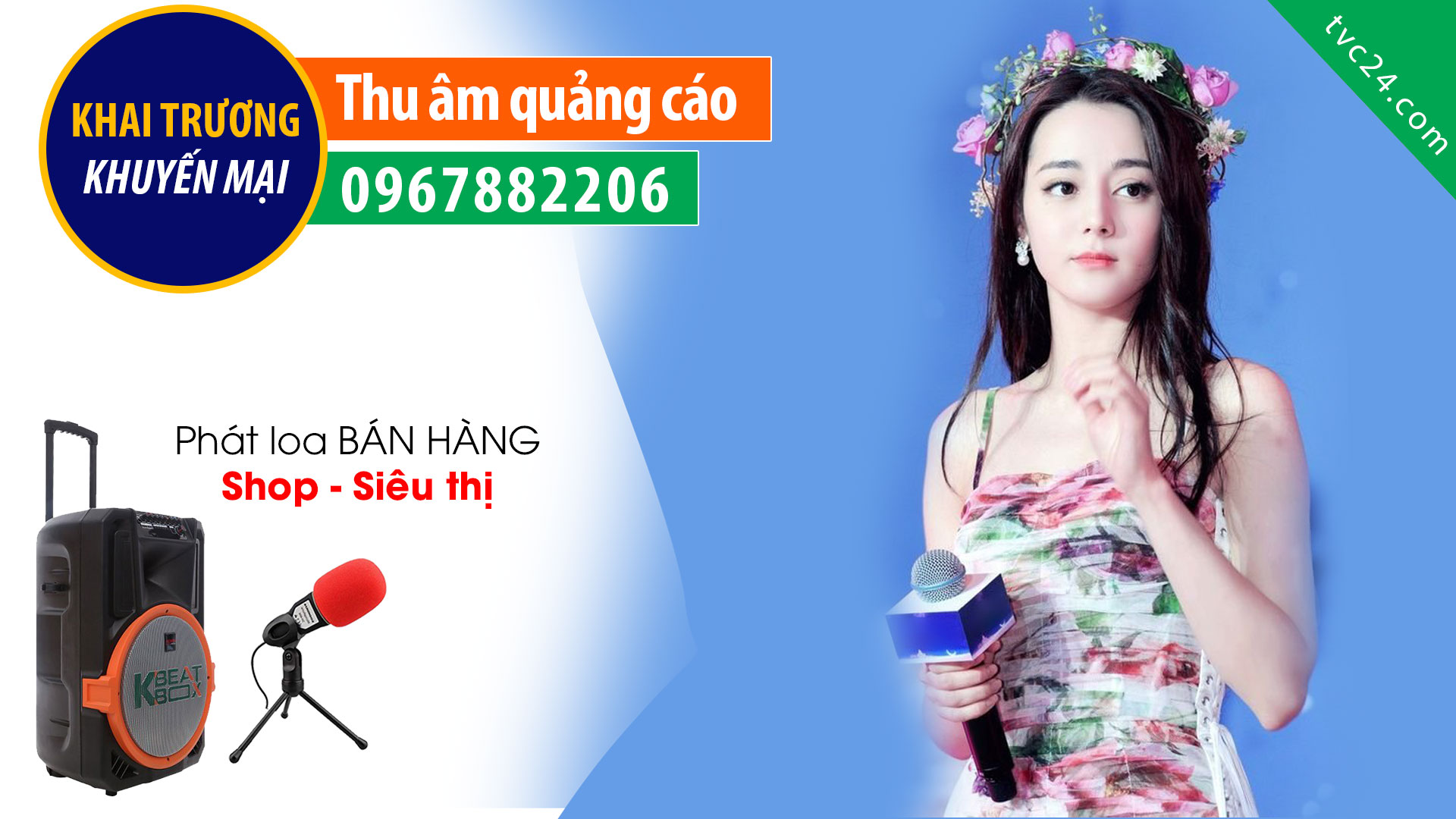 Thu âm quảng cáo siêu thị Mochi mart