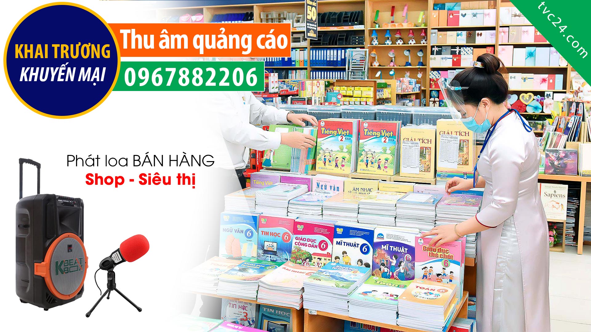 Thu âm quảng cáo nhà sách Doraemon book giọng đọc Hay hấp dẫn