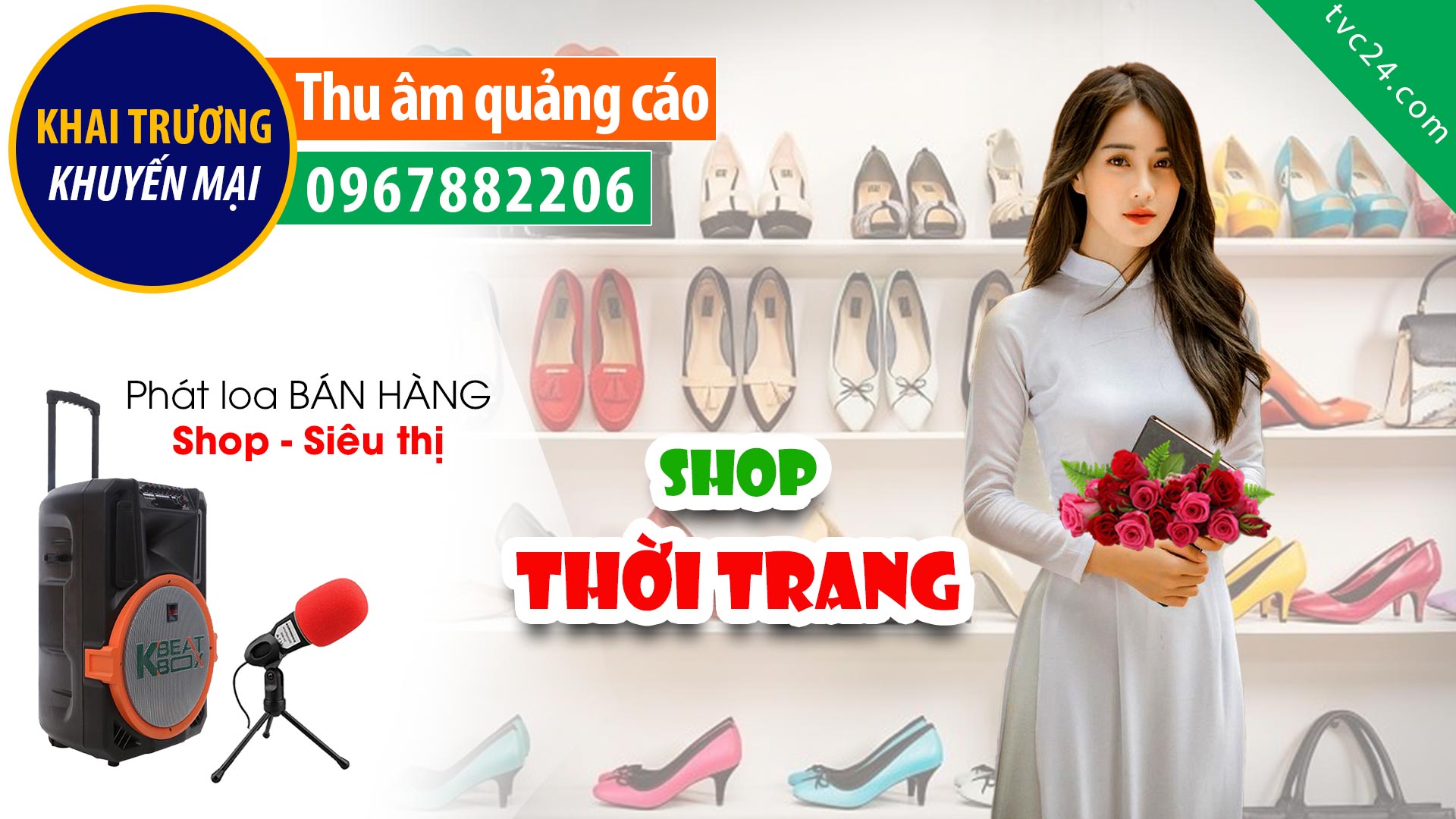 Thu âm Quảng cáo Shop thời trang giầy dép Khánh Loan