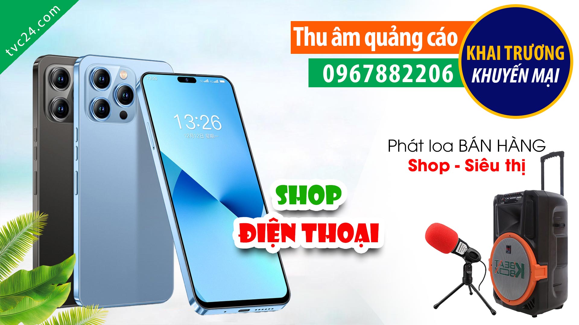 Thu âm Quảng cáo Siêu thị điện thoại Trường Apple