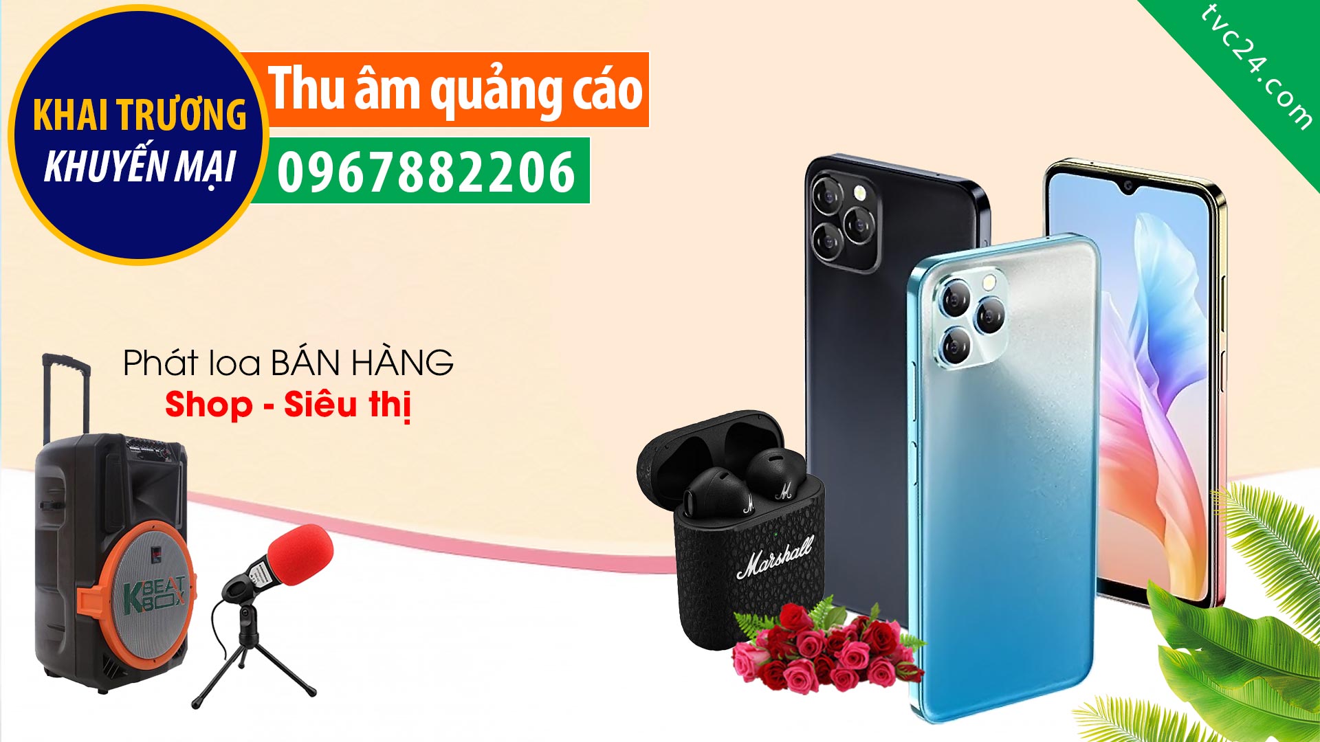 Thu âm Quảng cáo điện thoại Tiến Đạt mobile