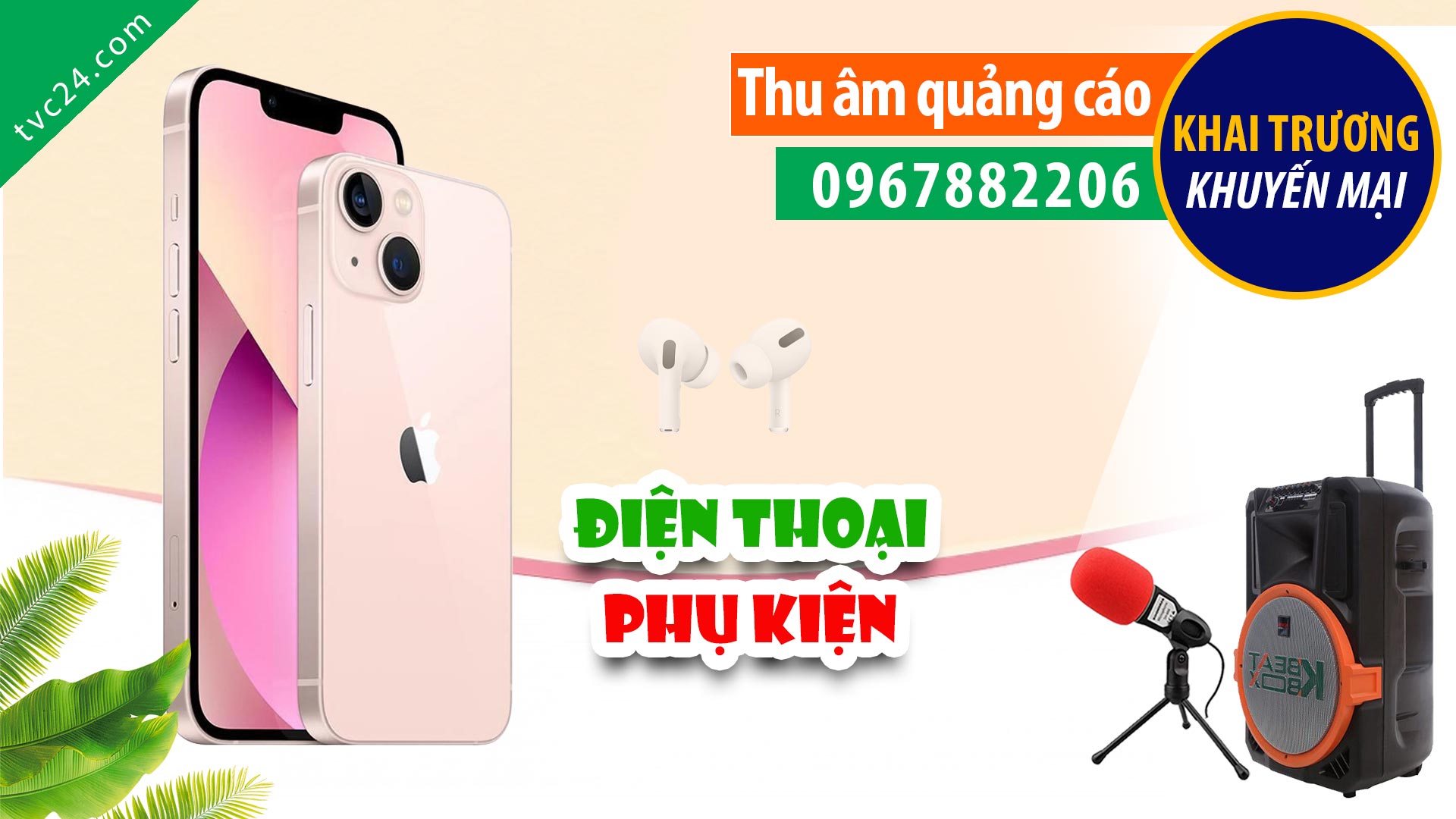 Thu âm phụ kiện Điện thoại di động Dương LH đọc Quảng cáo